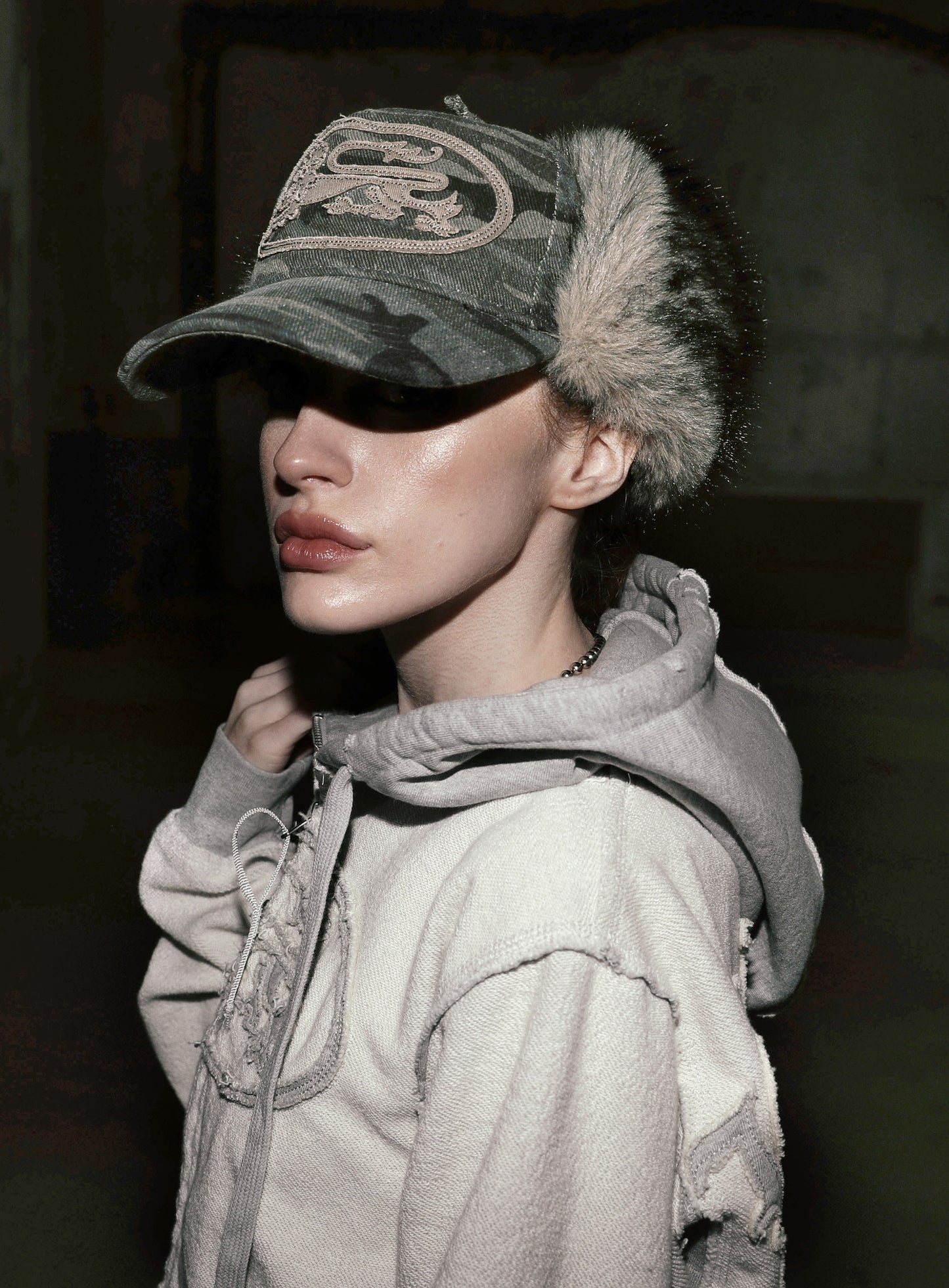 Mystic Trapper Hat - Green Camo