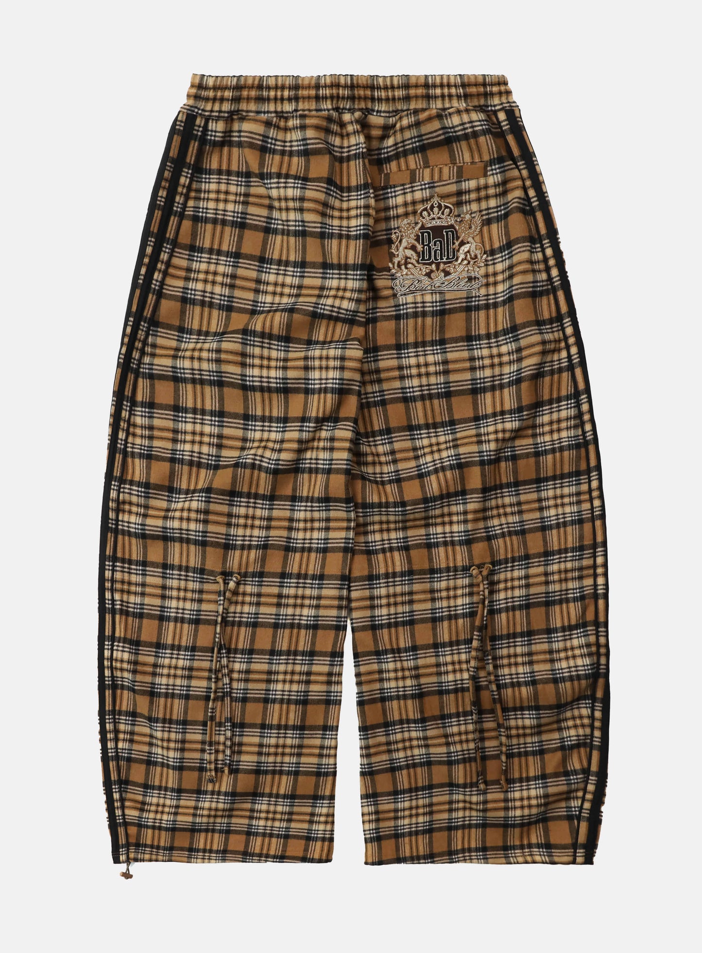 [w-pts25-093] Royal Billy Flannel Track Pants – Yellow Check