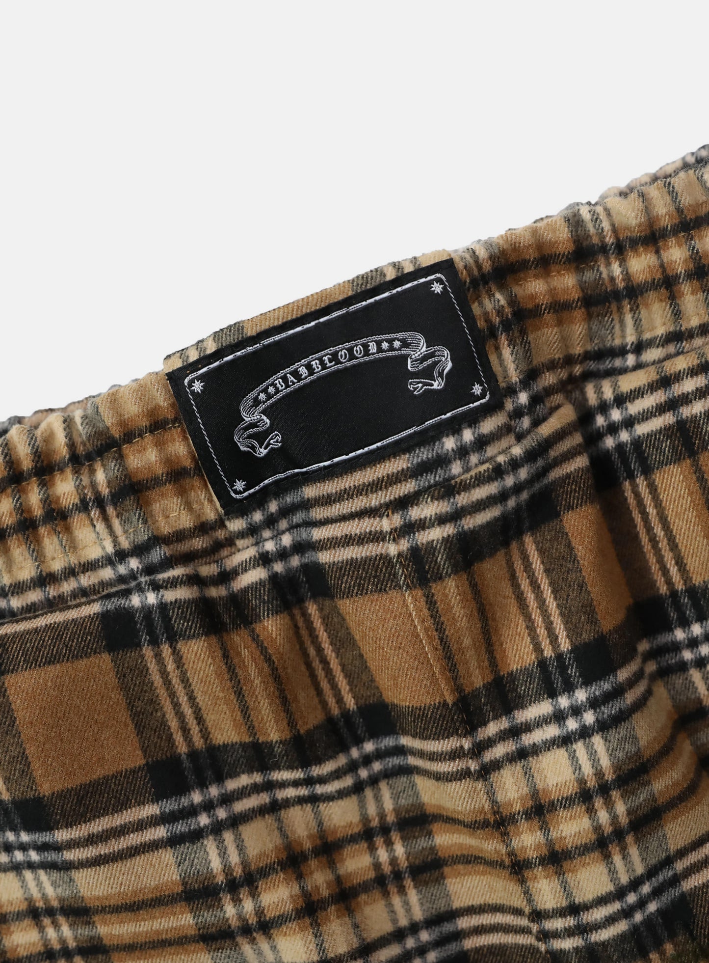 [w-pts25-093] Royal Billy Flannel Track Pants – Yellow Check