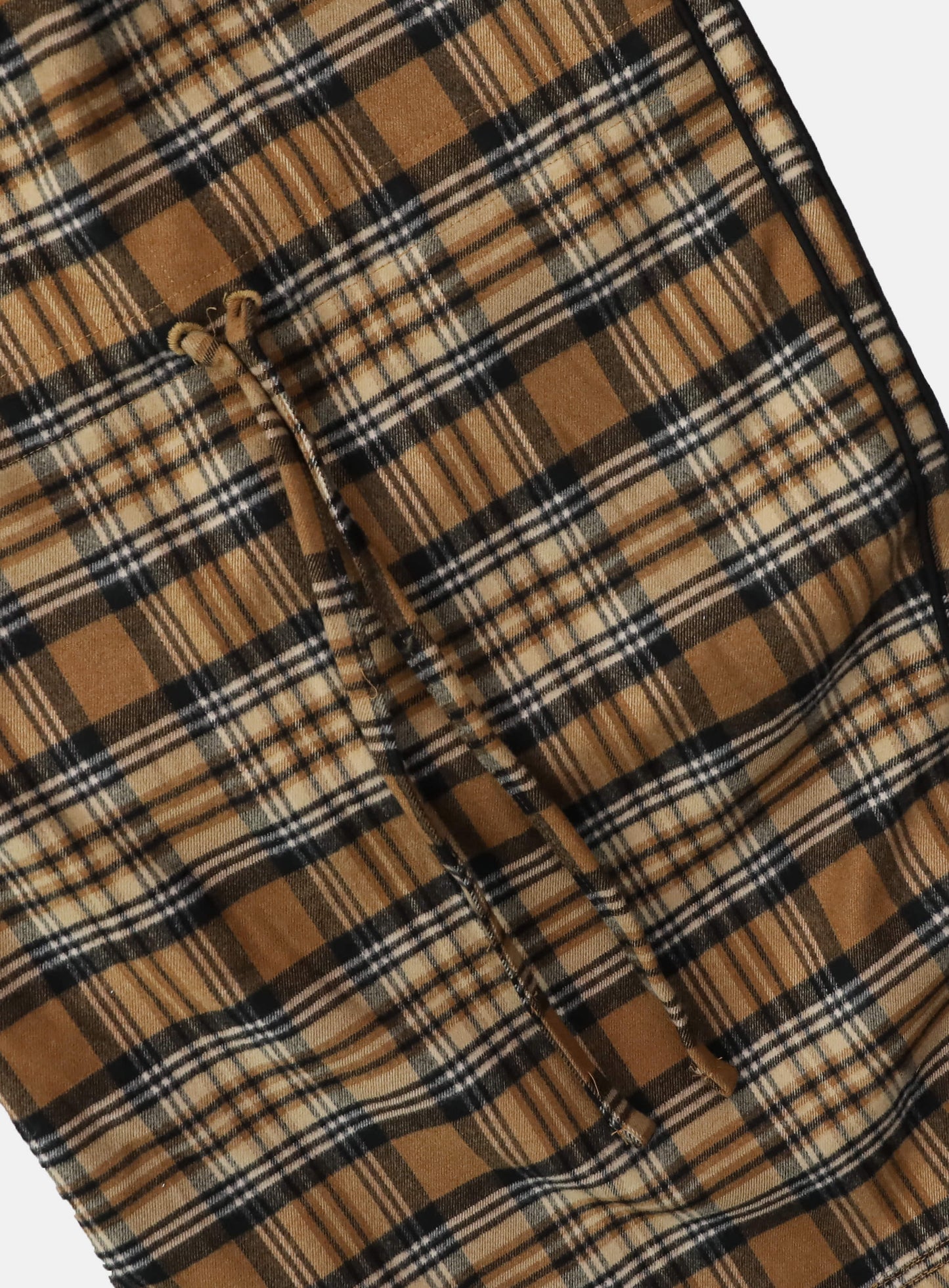 [w-pts25-093] Royal Billy Flannel Track Pants – Yellow Check