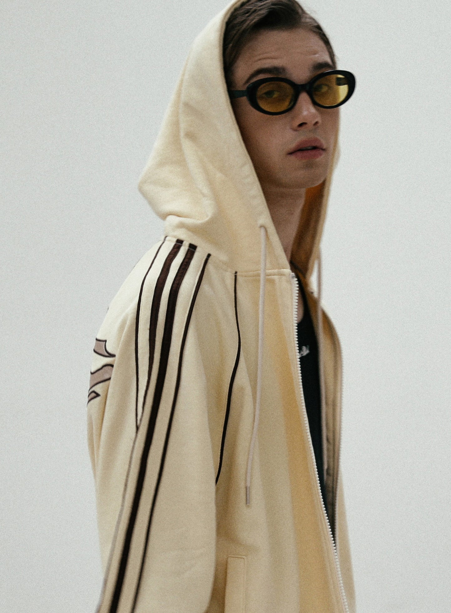 Billy Hood Zip-Up - Banana Milk
