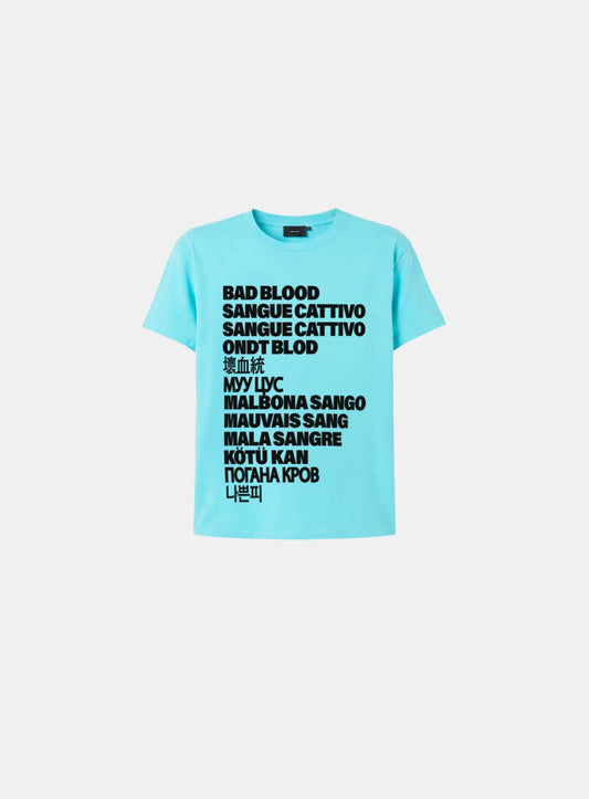 [w-tee26-231] Translation Stack Graphic 1/2 T-Shirt - Mint