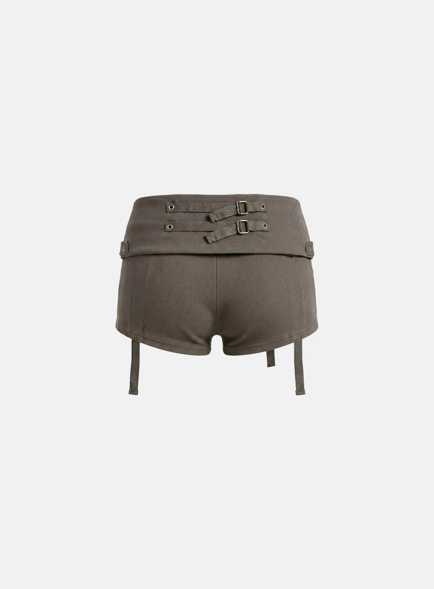 [w-srt26-024] Delta Utility Cotton Rip Foldover Shorts - Military Green