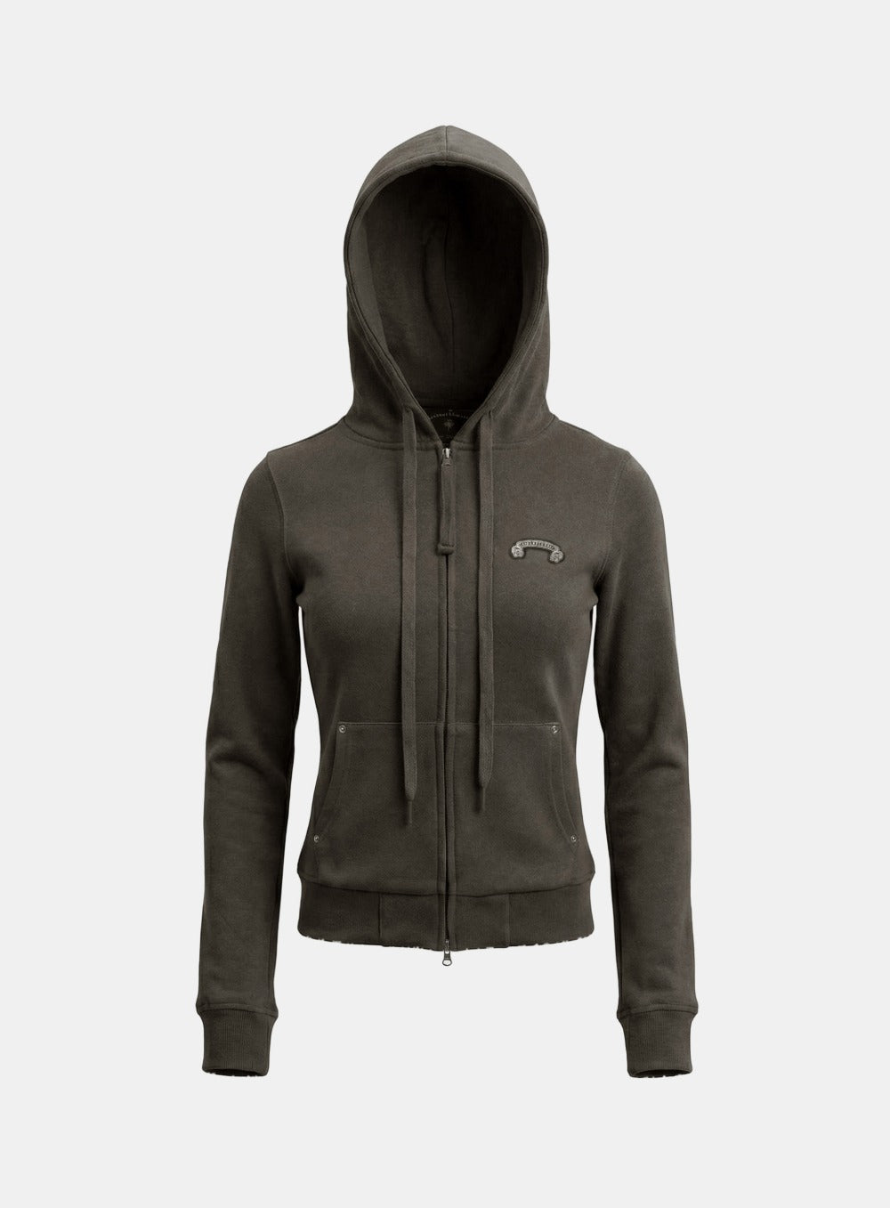 [w-hde26-017] Cosmo11 Slim-Fit Zip-Up Hoodie - Charcoal