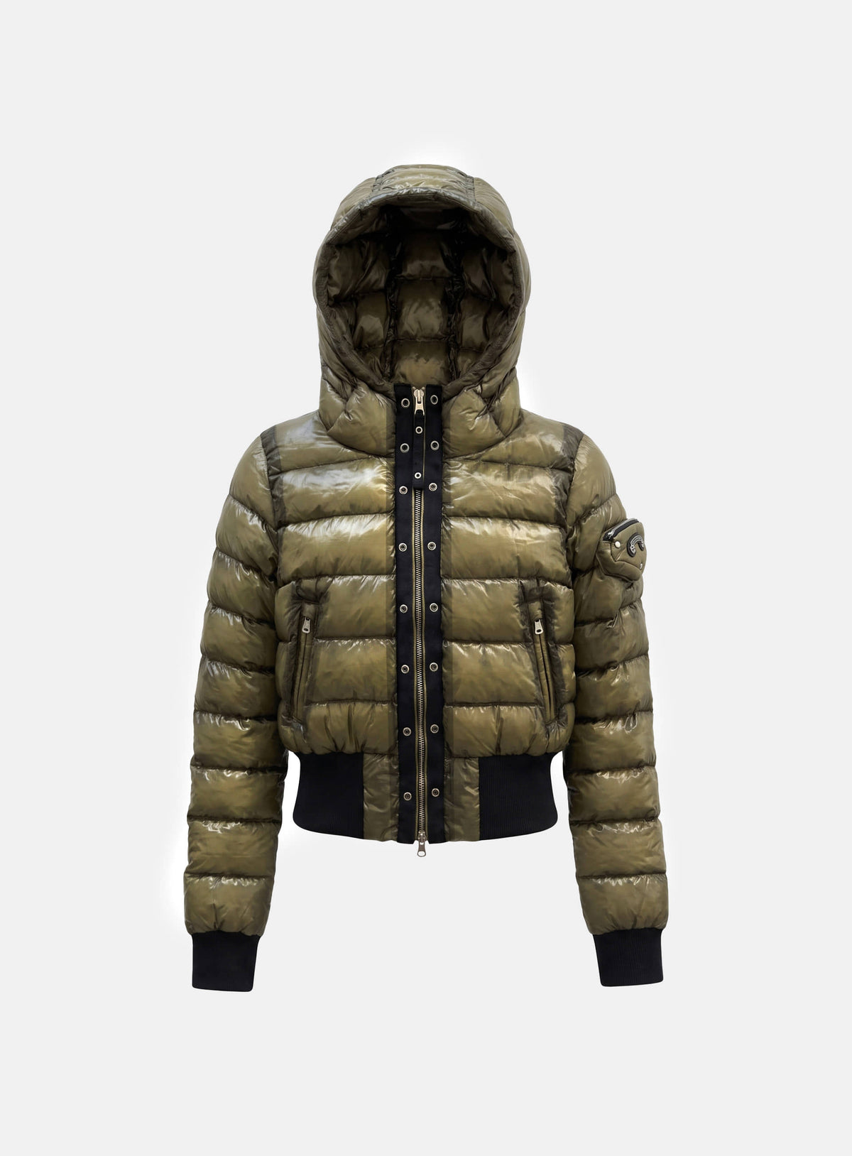 [﻿PREORDER] [w-jkt26-087] Viper 422 Midweight Hooded Short Puffer – Military Green