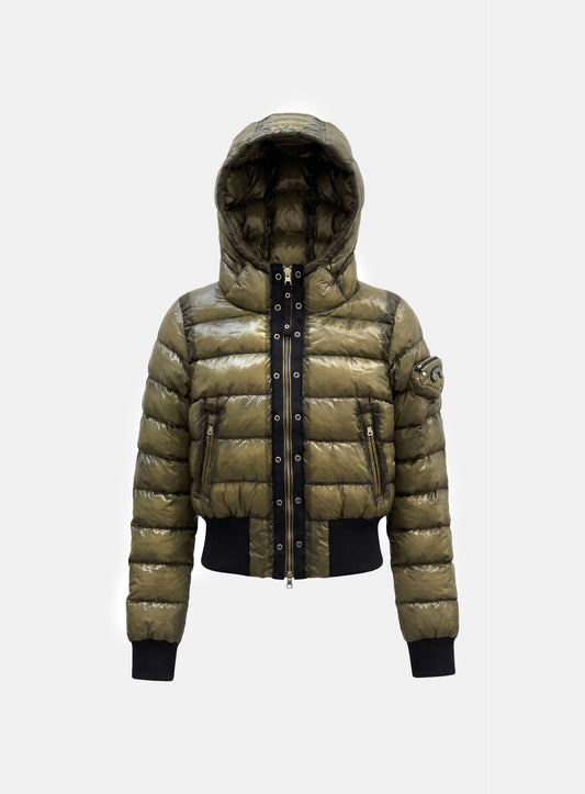 [﻿PREORDER] [w-jkt26-087] Viper 422 Midweight Hooded Short Puffer – Military Green