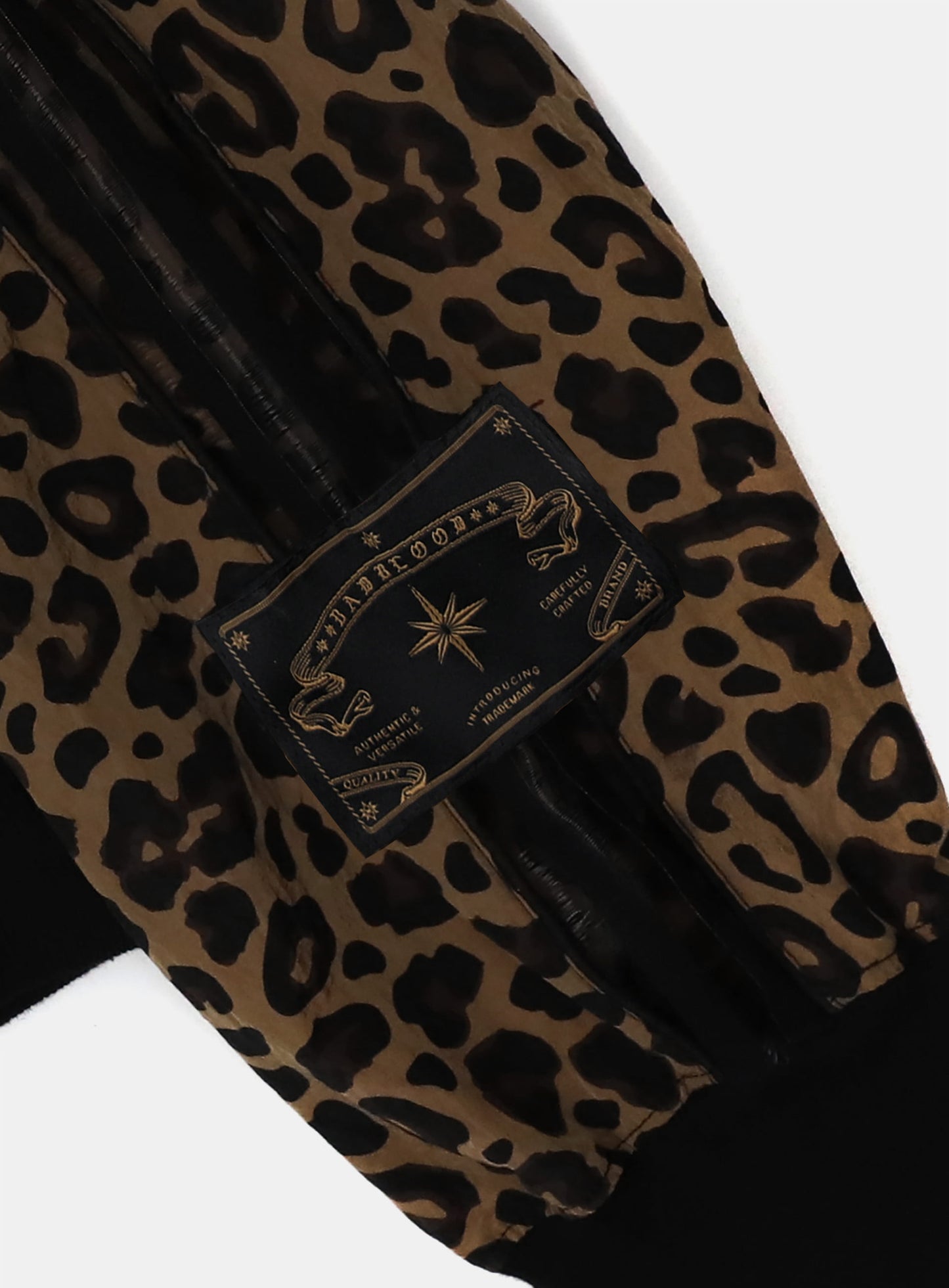 Mystic Billy Nylon Track Jacket - Brown Leopard