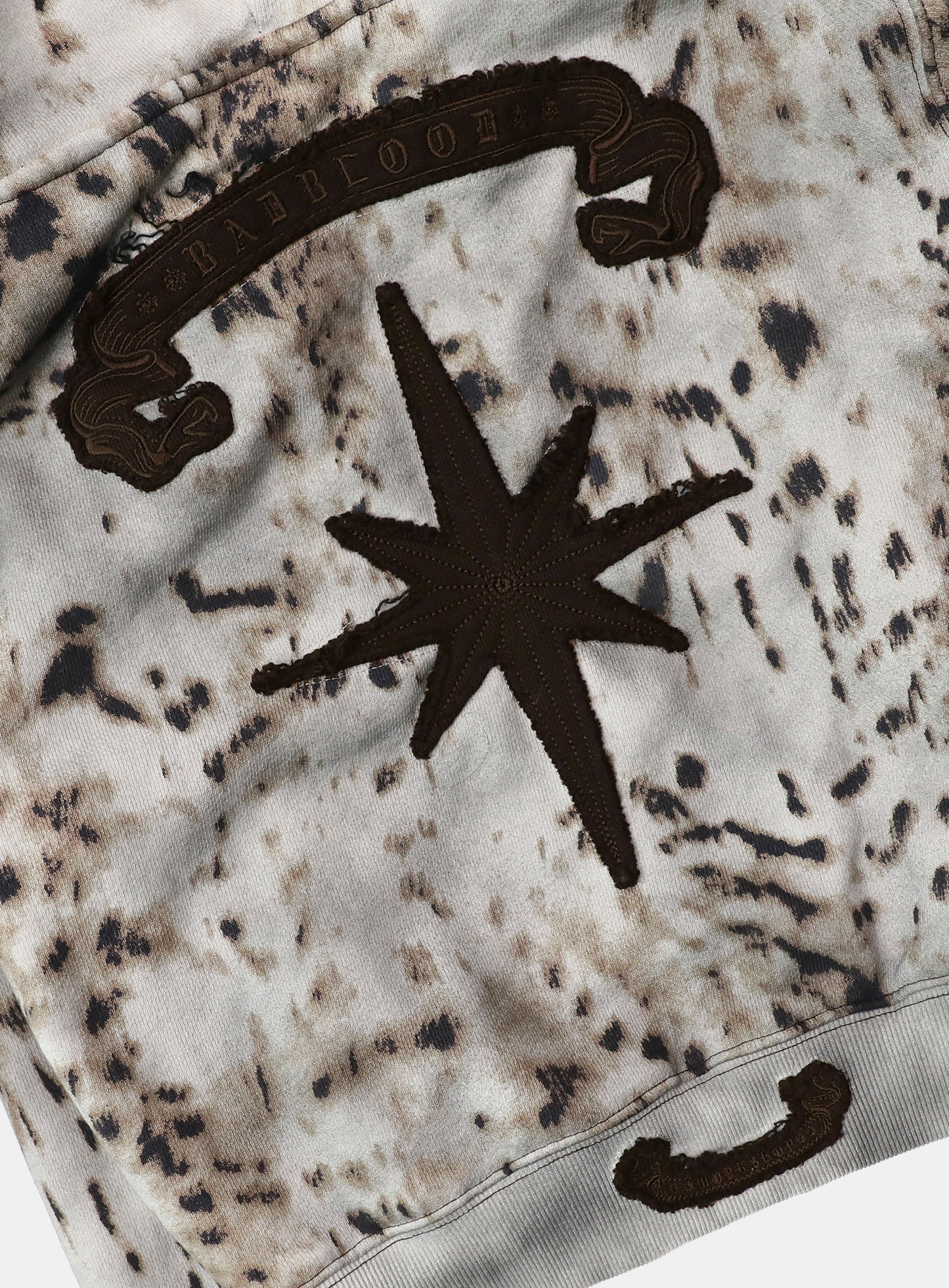 [w-hde25-085] Cosmo11 Detachable Fur Hood Zip-Up - Oil Leopard