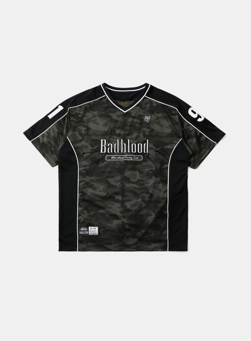 ◆BADBLOOD Mystic 1/2 Print T-Shirt Slim Fit/3色◆ T-shirt bawełniany męski z kolekcji Jane Tattersfield x
