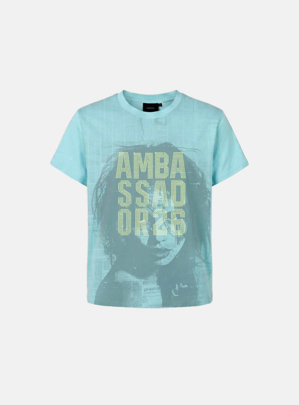 [w-tee26-245] Ambassador 26 Rhinestone Page 1/2 T-Shirt - Mint