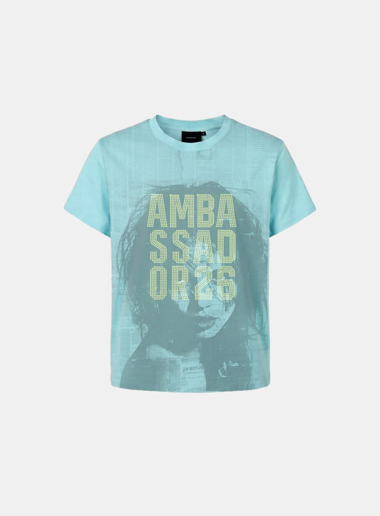 [w-tee26-245] Ambassador 26 Rhinestone Page 1/2 T-Shirt - Mint