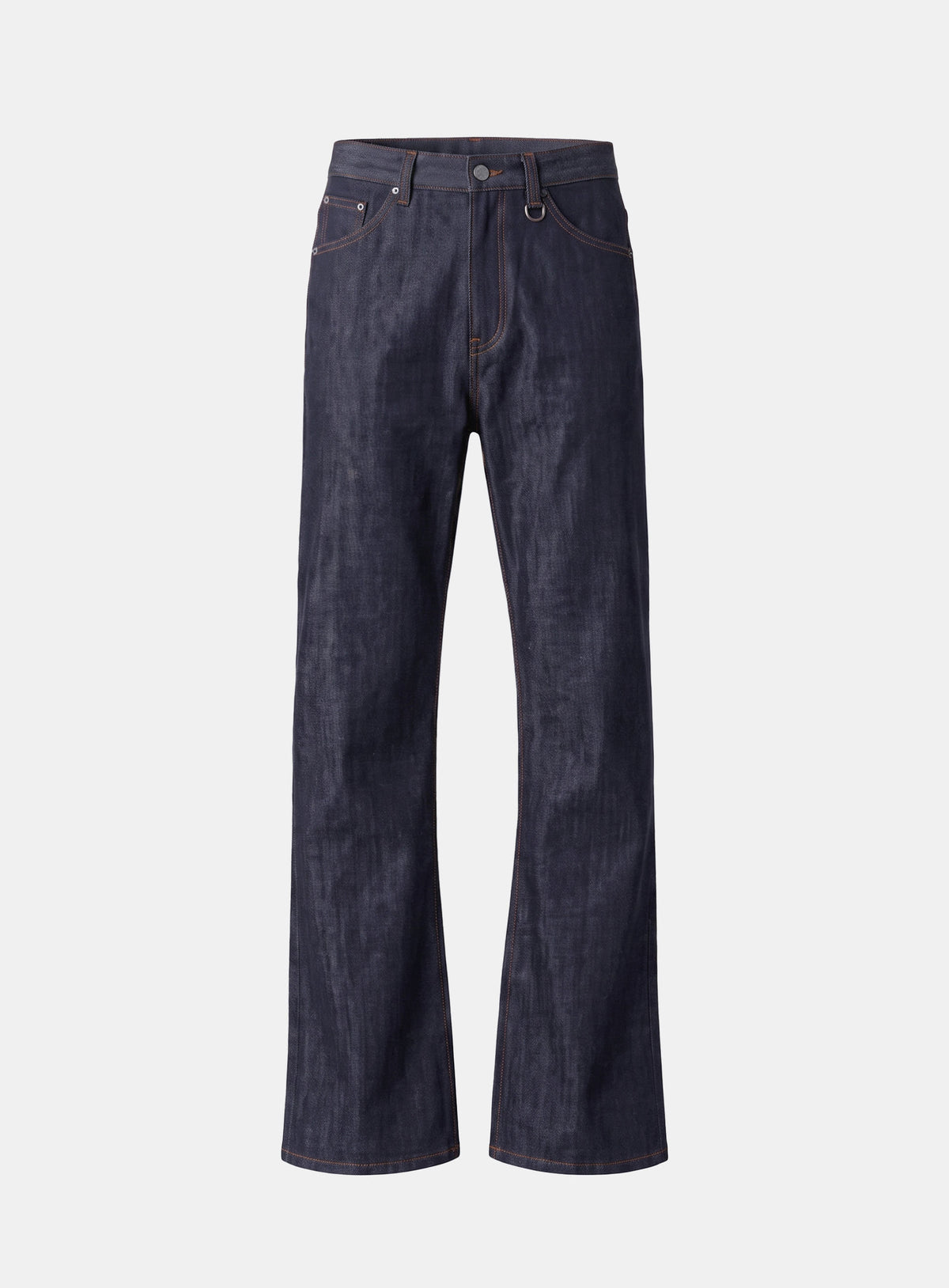 [w-pts26-133] 0129 LOW CROTCH Regular Curve Bootcut Pants - Rigid Blue Denim