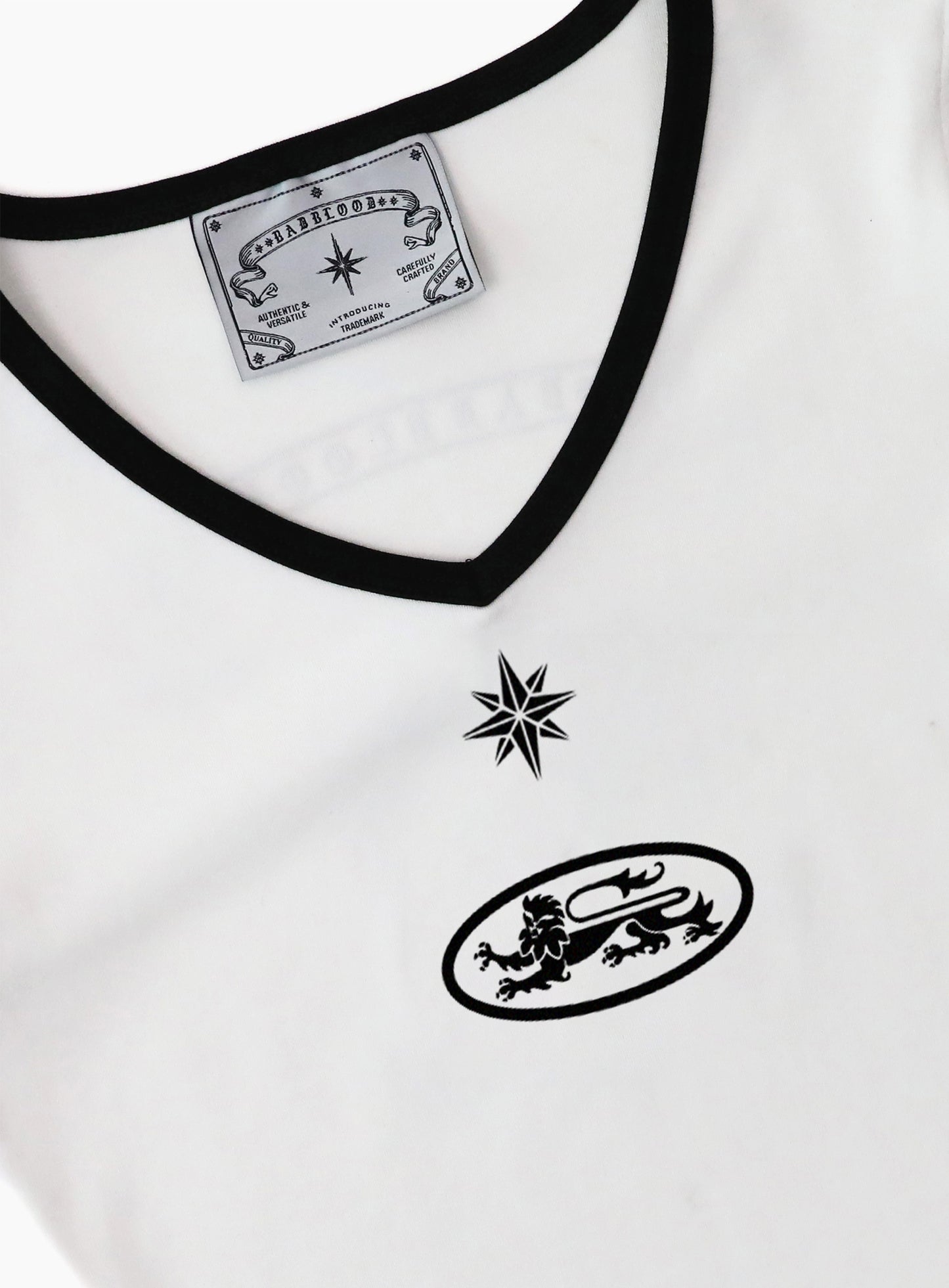 91 V-Neck Jersey T-Shirt - White