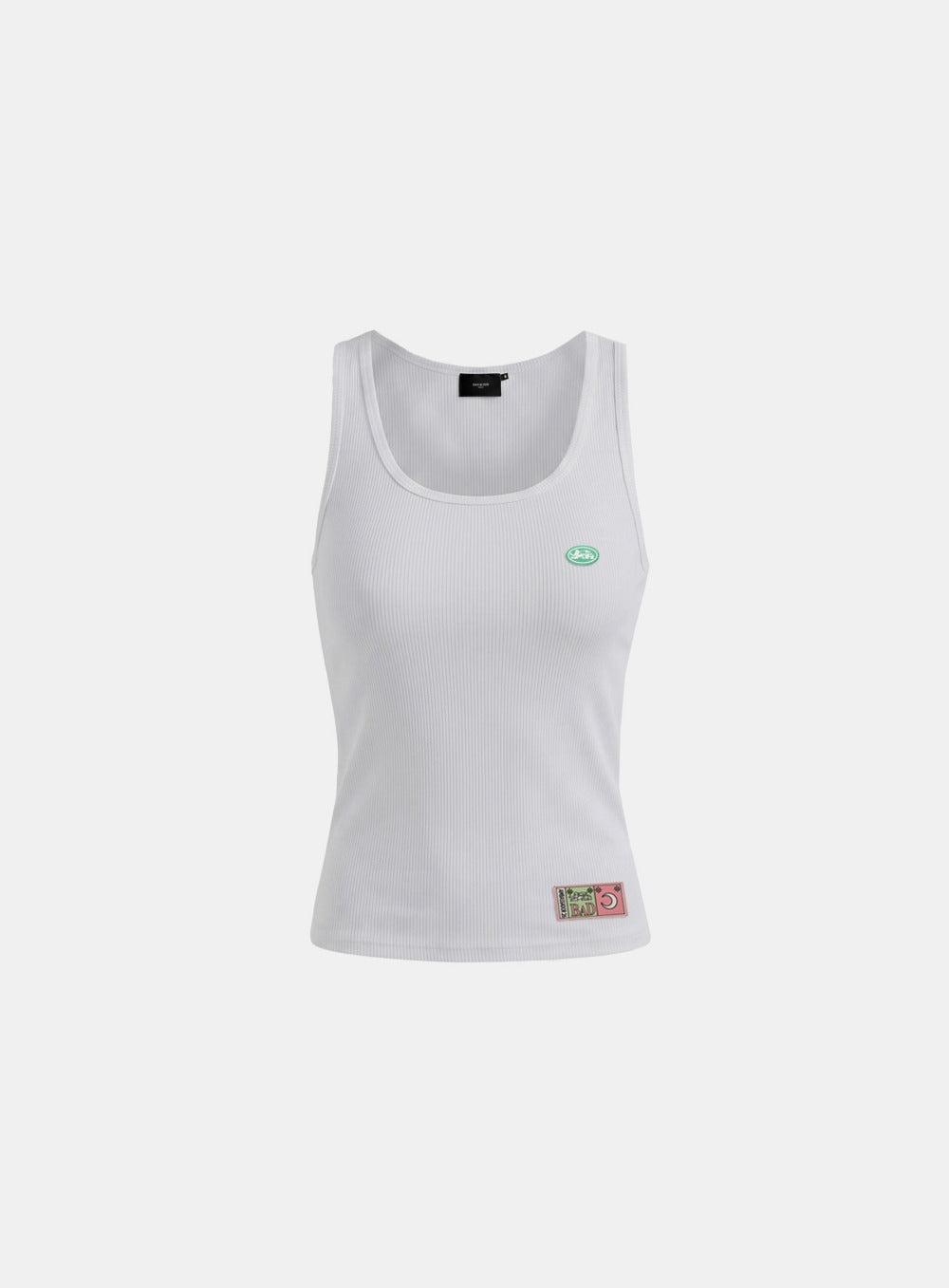 [w-tnk26-068] Ambassador 26 Cotton Lip Classic Tank - White