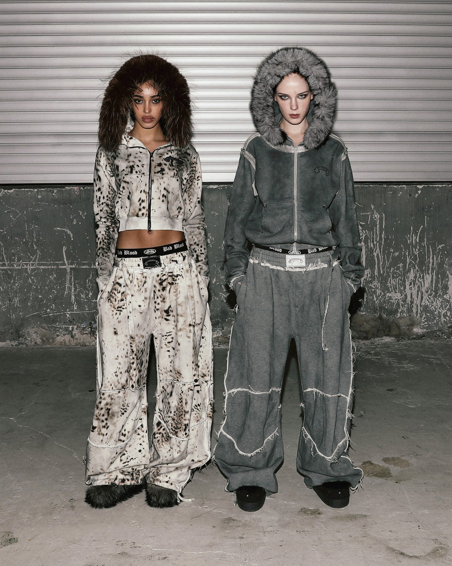 [w-pts25-097] Low Edge Convex Jogger - Oil Leopard