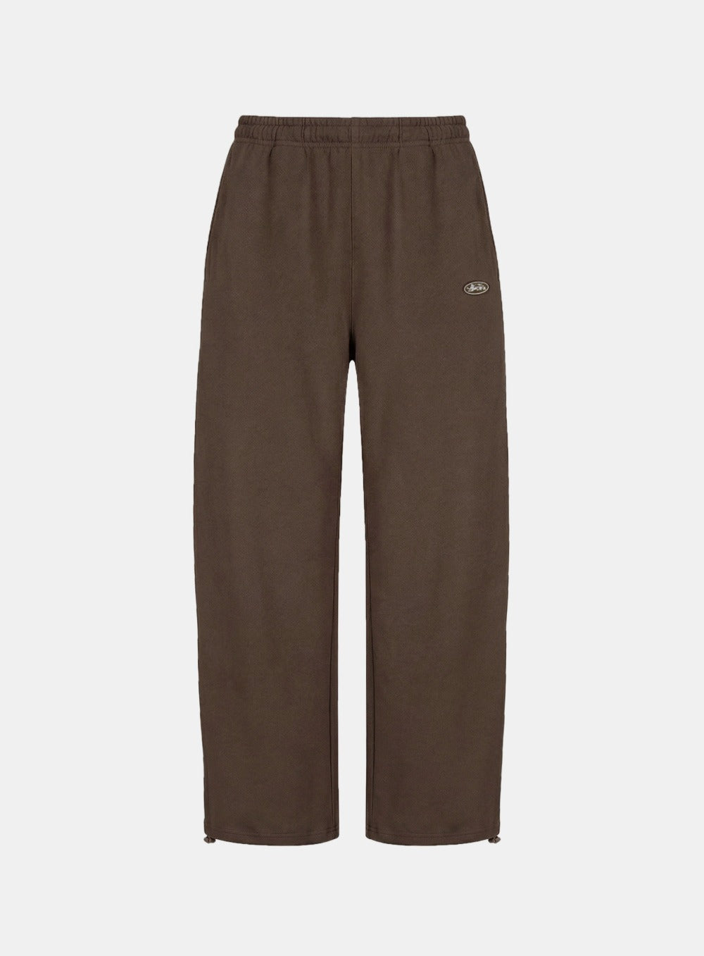 [w-pts26-022] BS Soft Terry Baggy Joggers - Brown