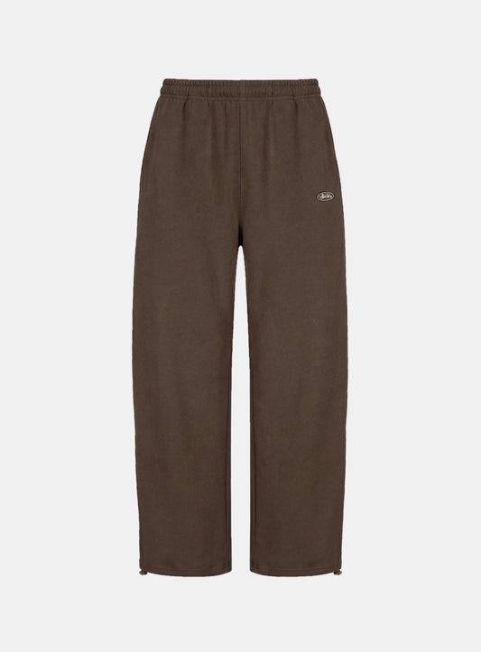 [w-pts26-022] BS Soft Terry Baggy Joggers - Brown