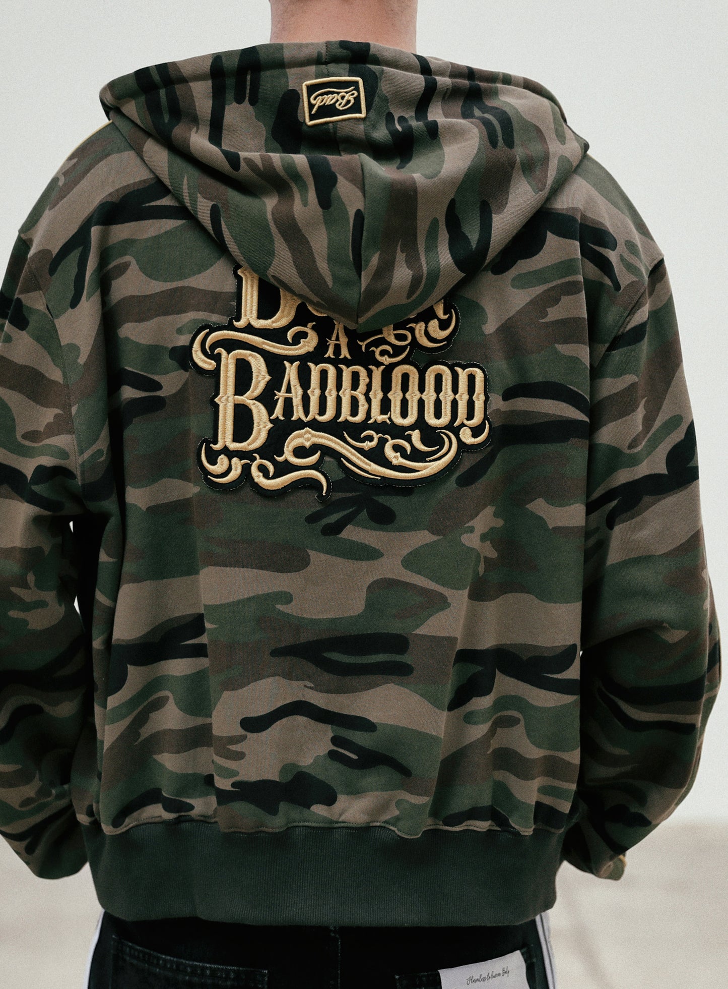 Camo Hood Zip-Up - Military