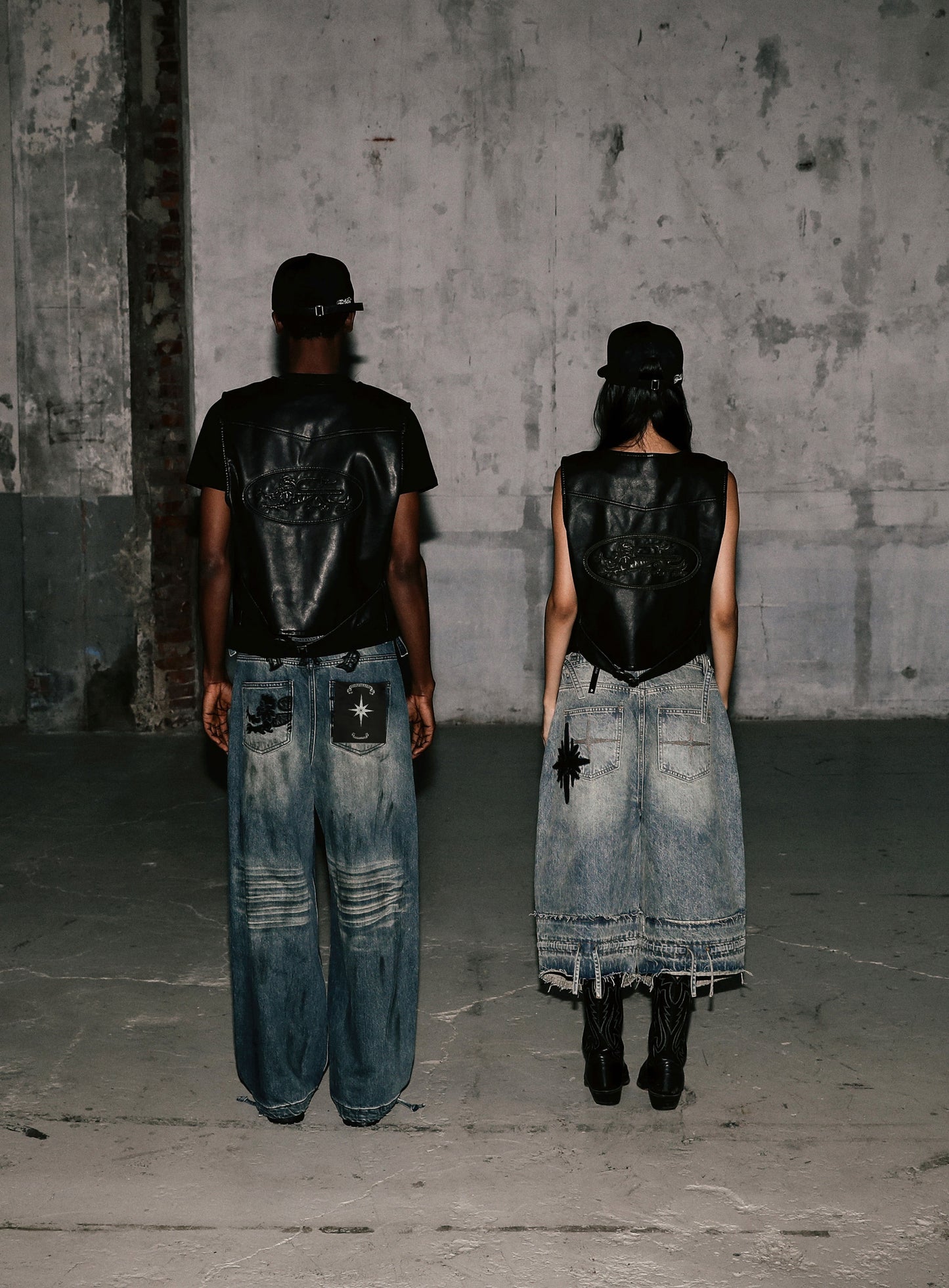 0209 Hard Washed Exhaust Jeans - Mid Blue