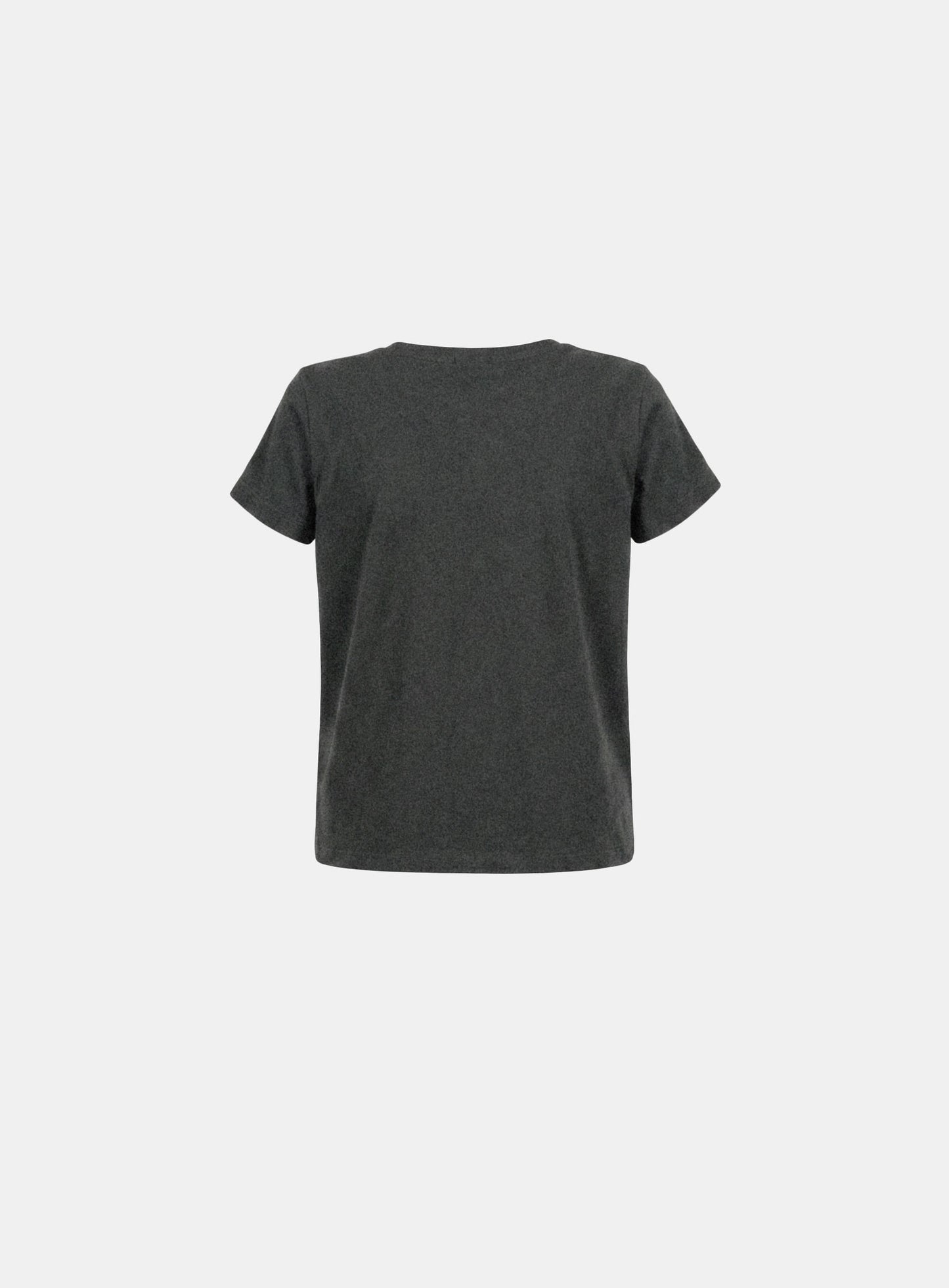 [w-tee26-228] Translation Side Graphic 1/2 T-Shirt - Charcoal