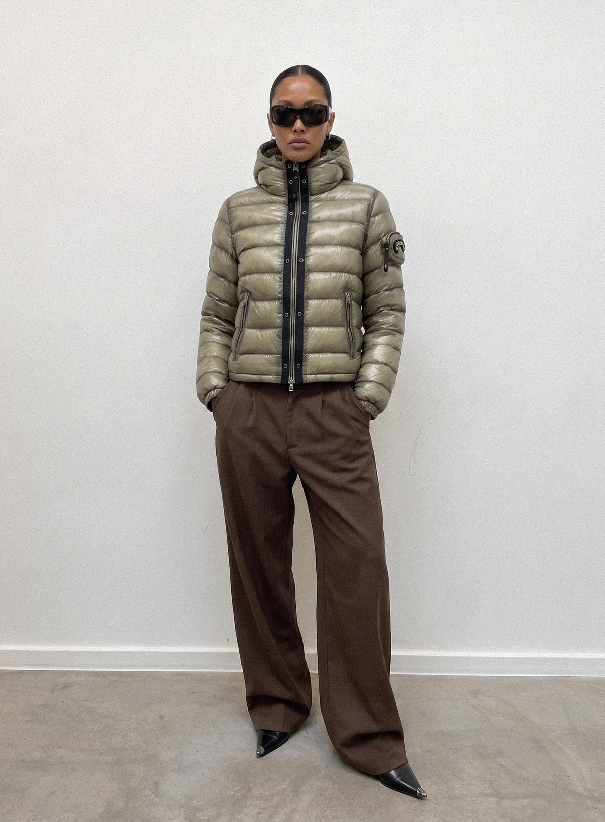 [﻿PREORDER] [w-jkt26-080] Viper 321 Lightweight Hooded Puffer – Military Green