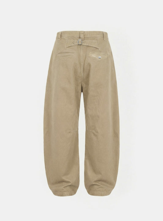 [w-pts26-004] Mystic Formal Curved Chino Pants - Beige