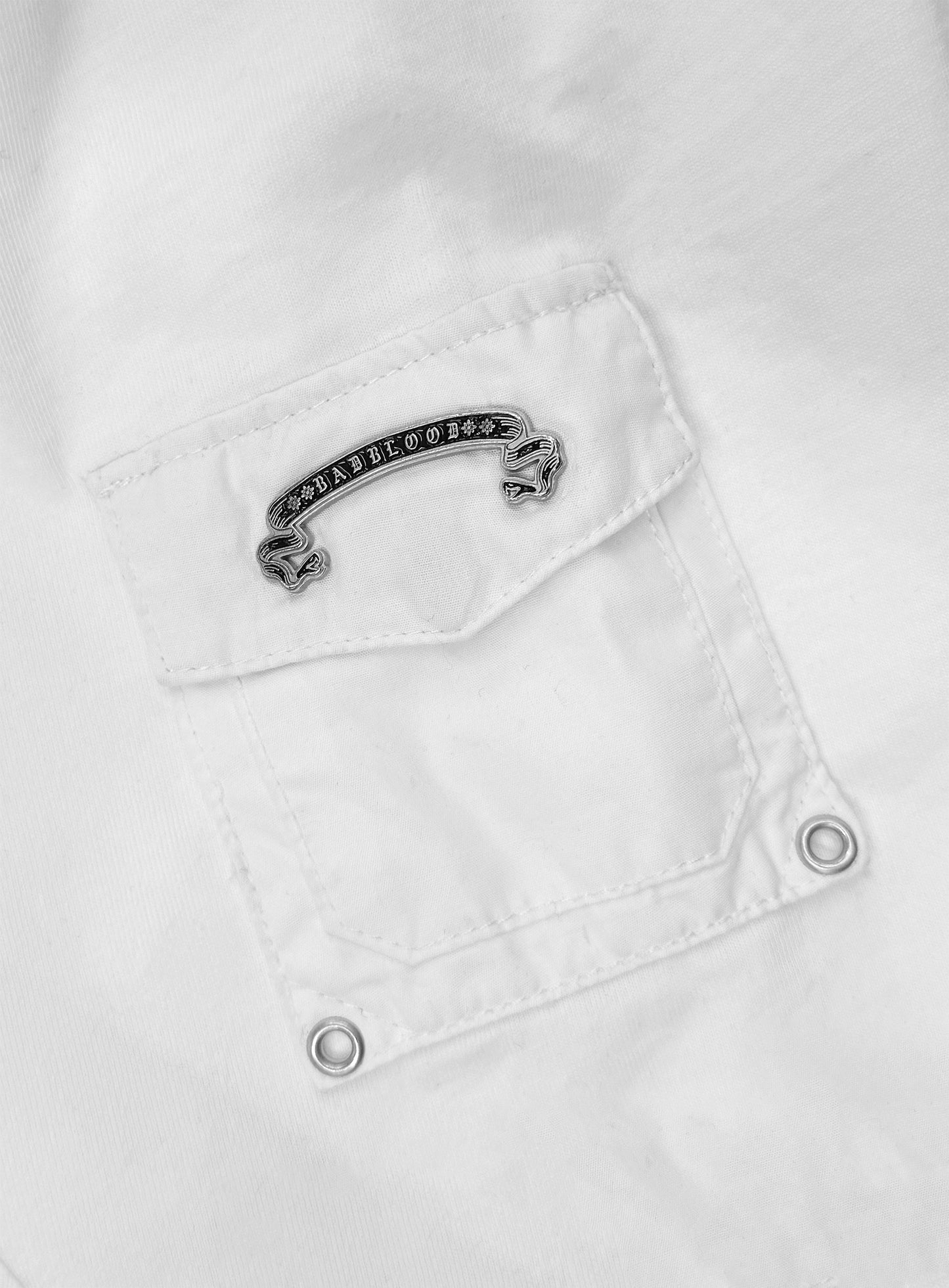 [w-tee26-017] Viper Pocket Long Sleeve T-Shirt V2 - White