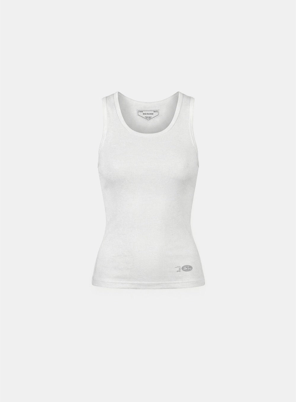 [w-tnk26-010] BS Cotton Jersey Classic Tank - White