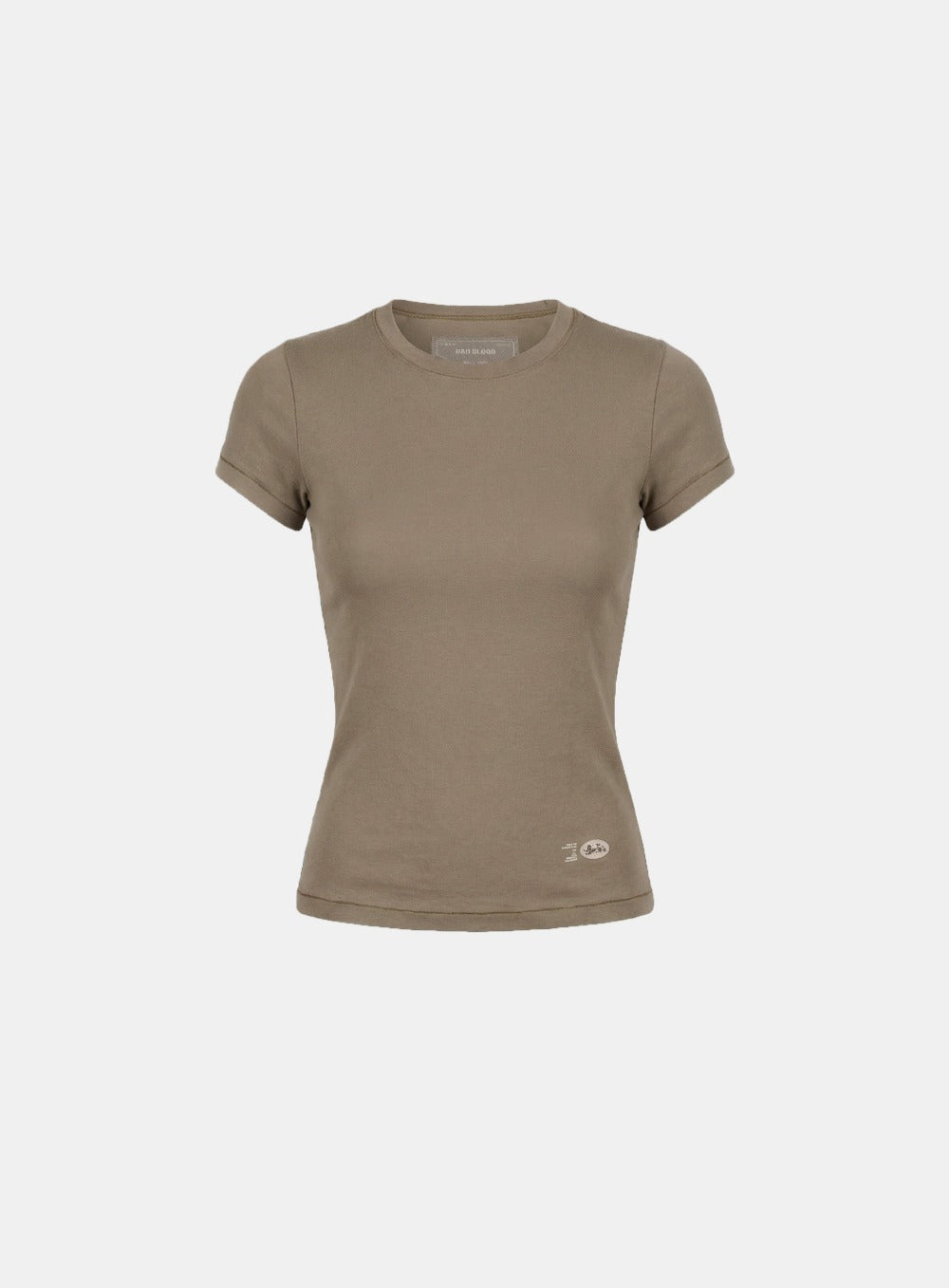 [w-tee26-053] BS Cotton Jersey Fitted Short Sleeve T-Shirt - Tobacco