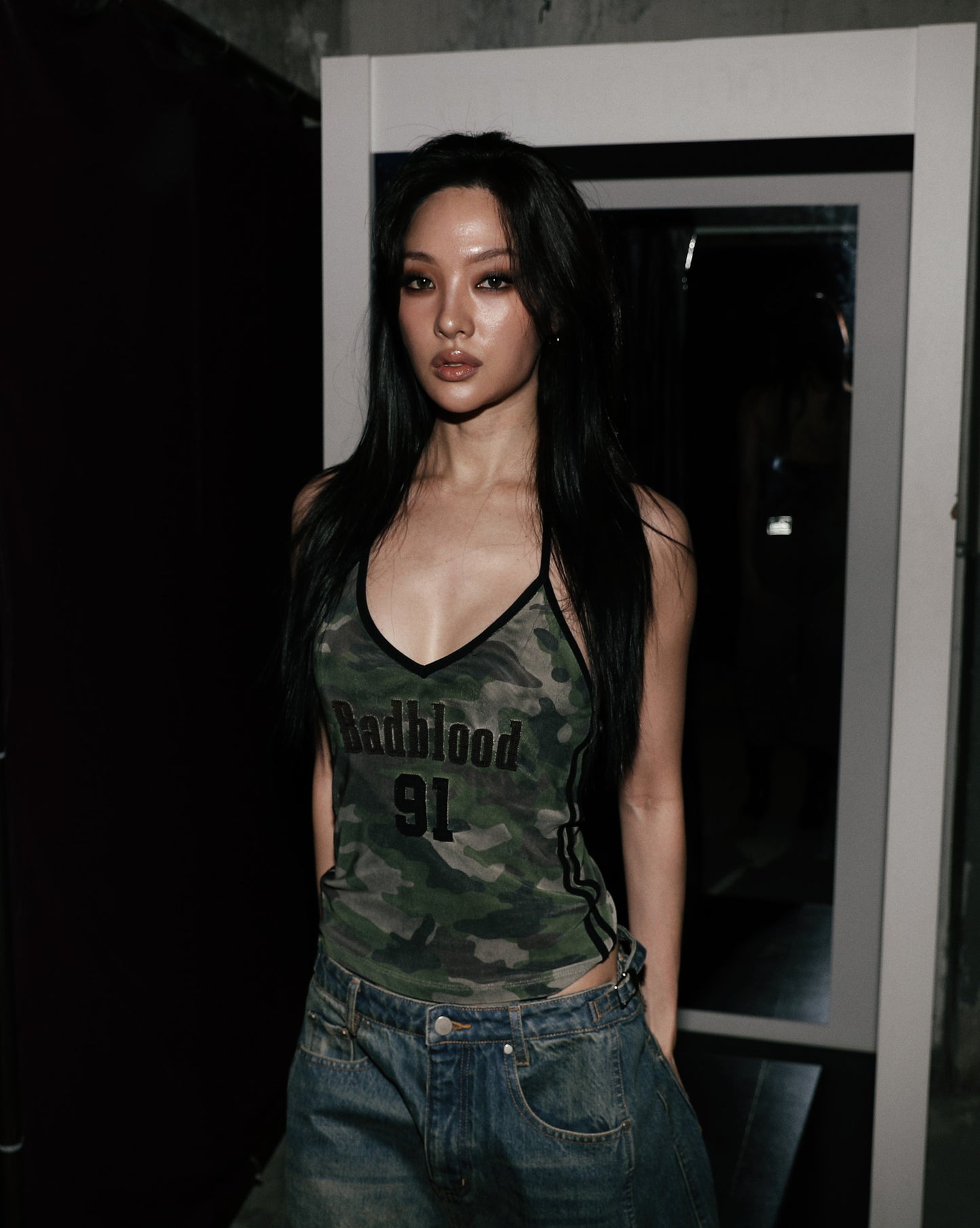Vintage Club Holter Tank - Green Camo