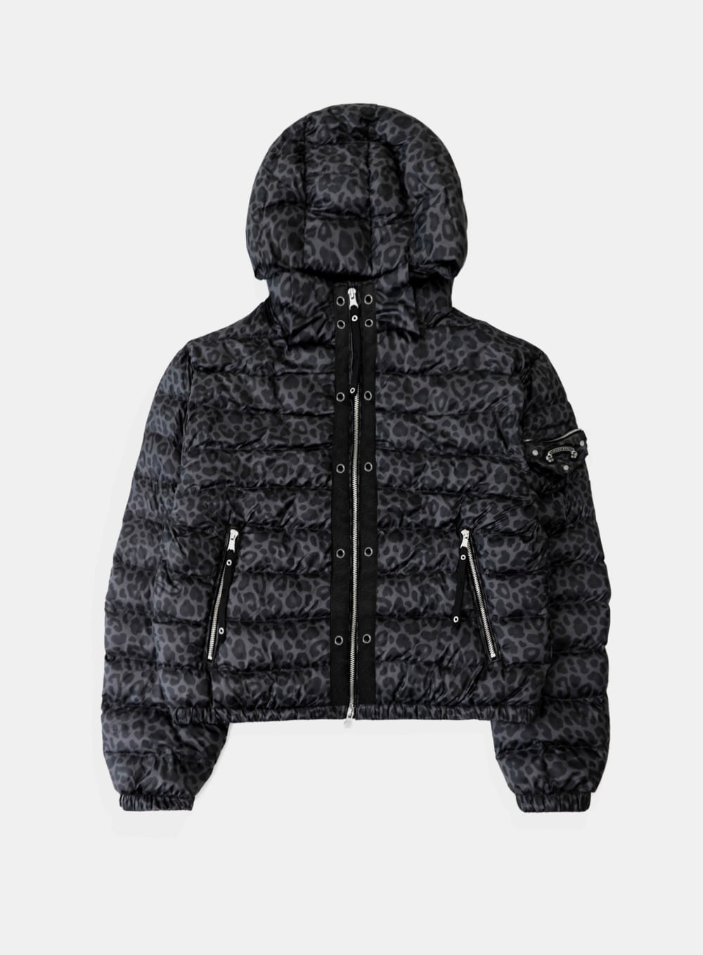 Viper 31-1 Lightweight Hooded Puffer - Grey Leopard