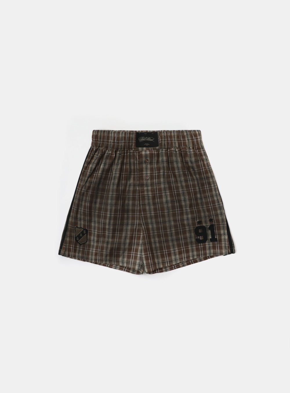 Vintage Billy Check Boxer Shorts - Brown