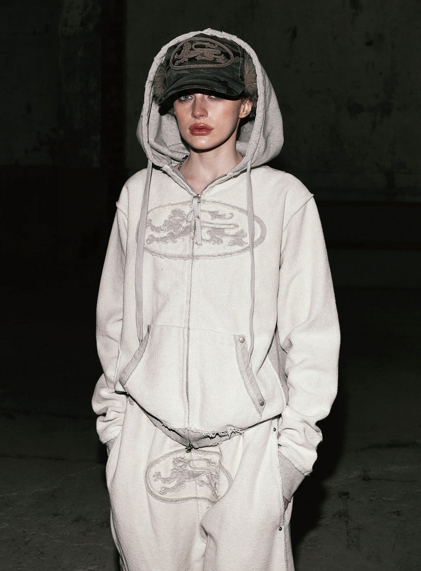 Mystic Capsule Hooded Zip-Up - Inside Out Gray