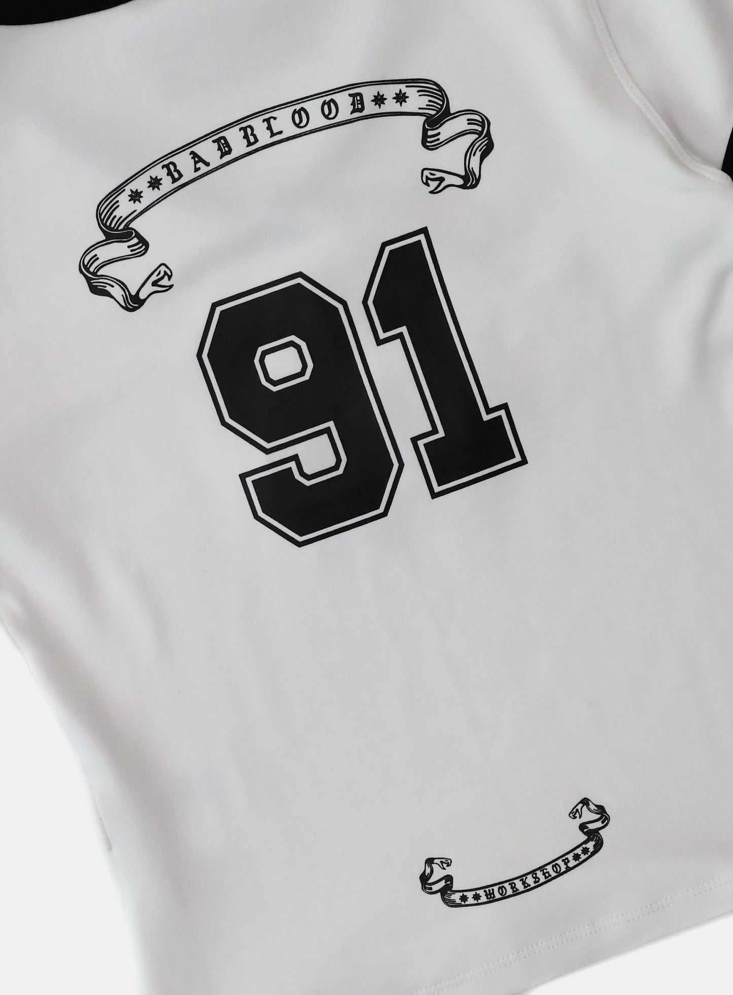 91 V-Neck Jersey T-Shirt - White