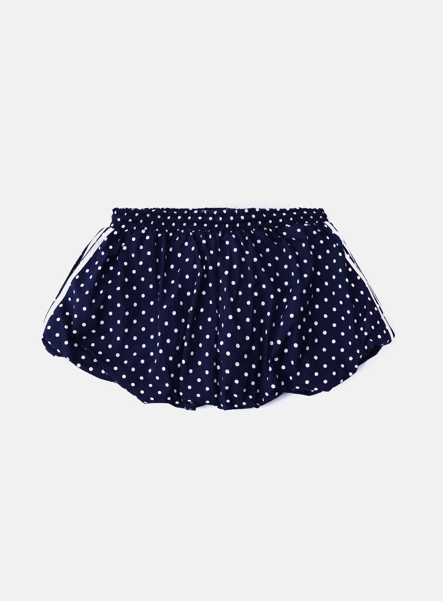 Mystic Billy Nylon Balloon Mini Skirt - Navy Dot
