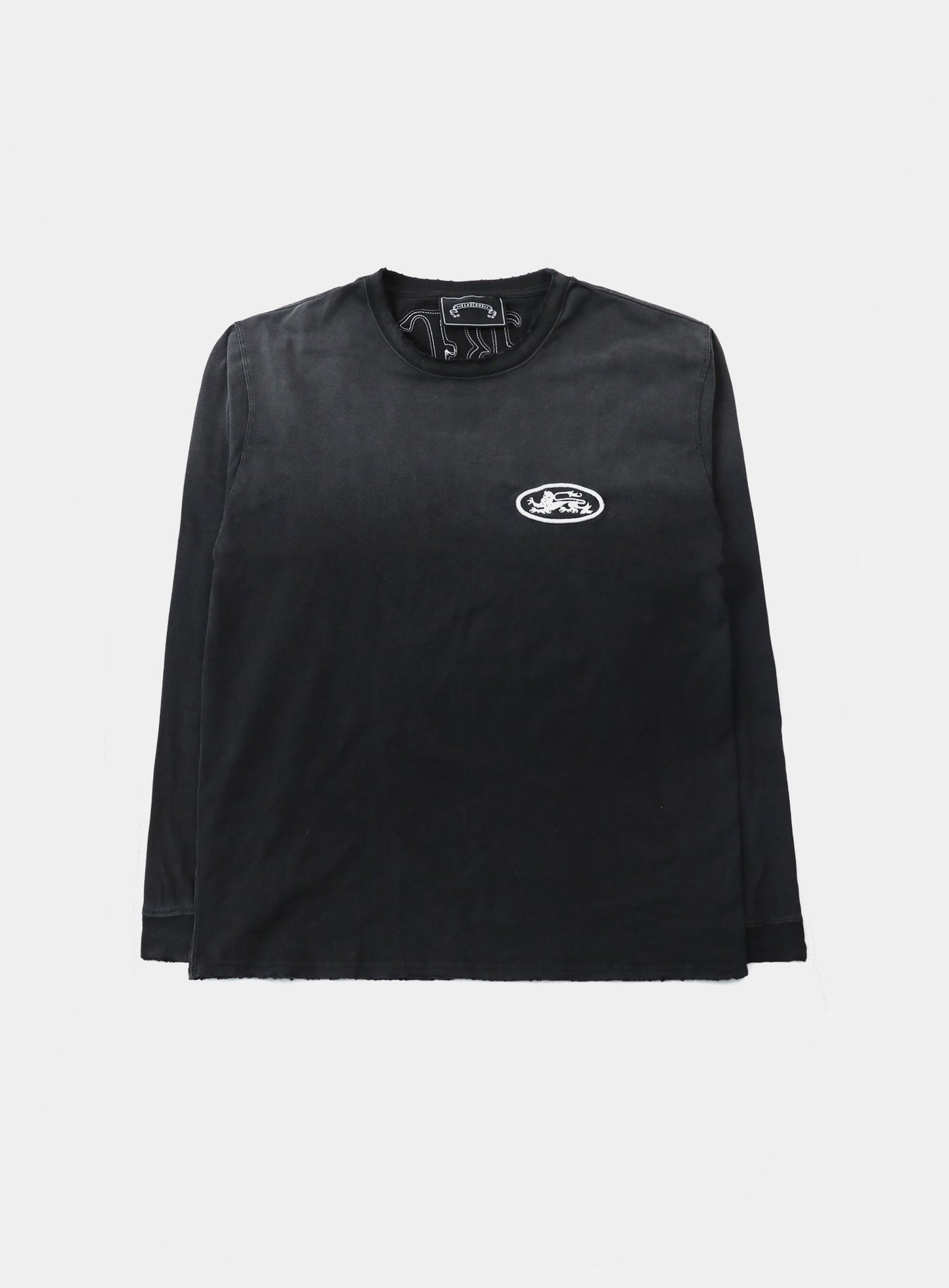 [w-tee25-197] Mystic Capsule Logo Patch Long Sleeve – Black