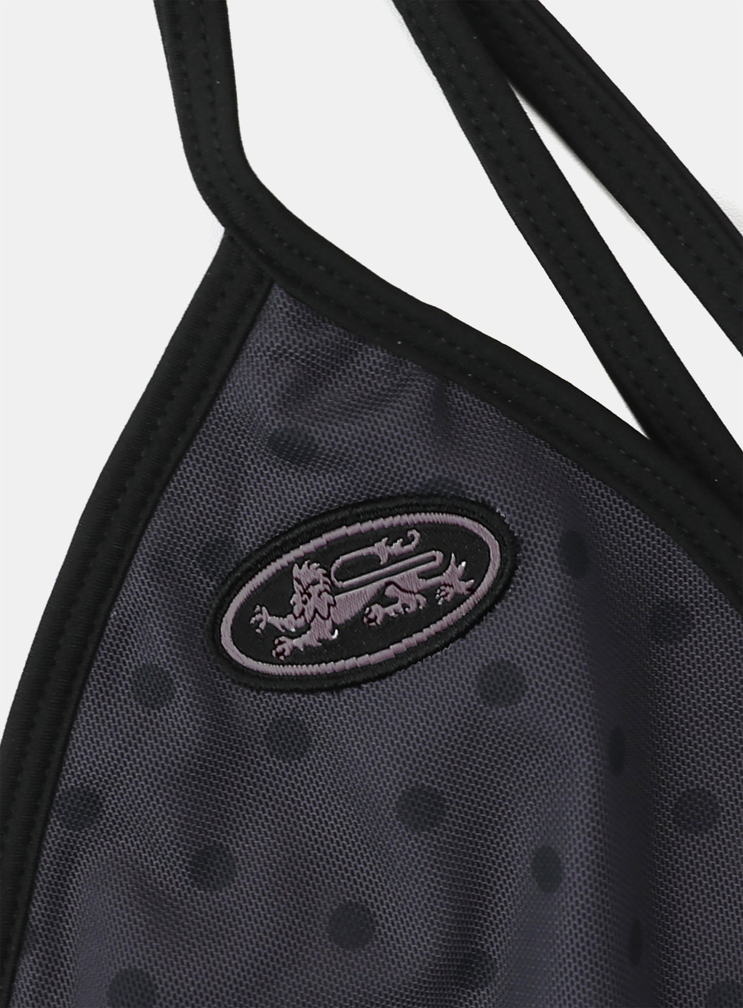 [AQUA] Splash Dot Bikini SET - Charcoal