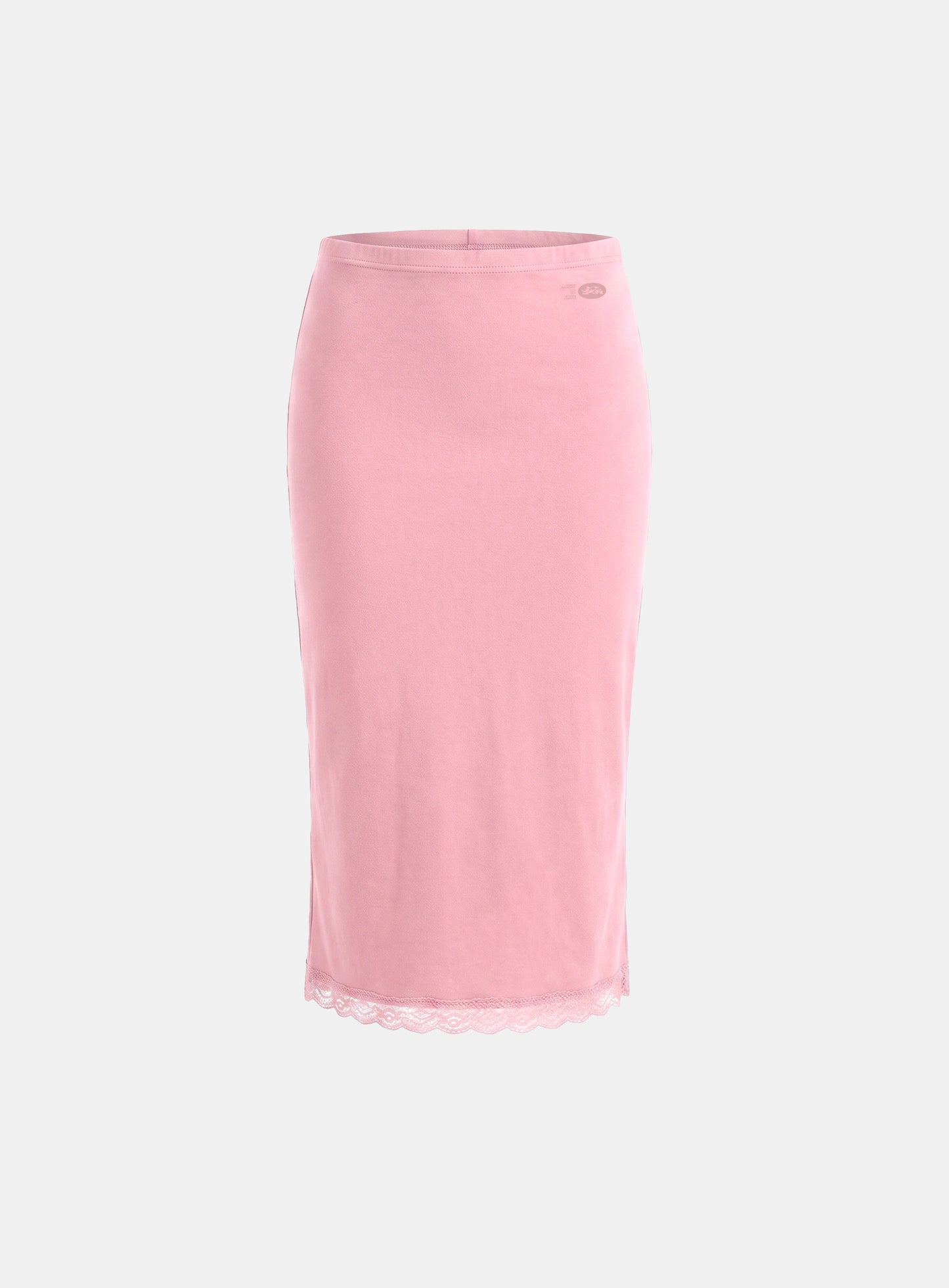 [w-skt26-019] Everyday Lace Midi Skirt - Pink