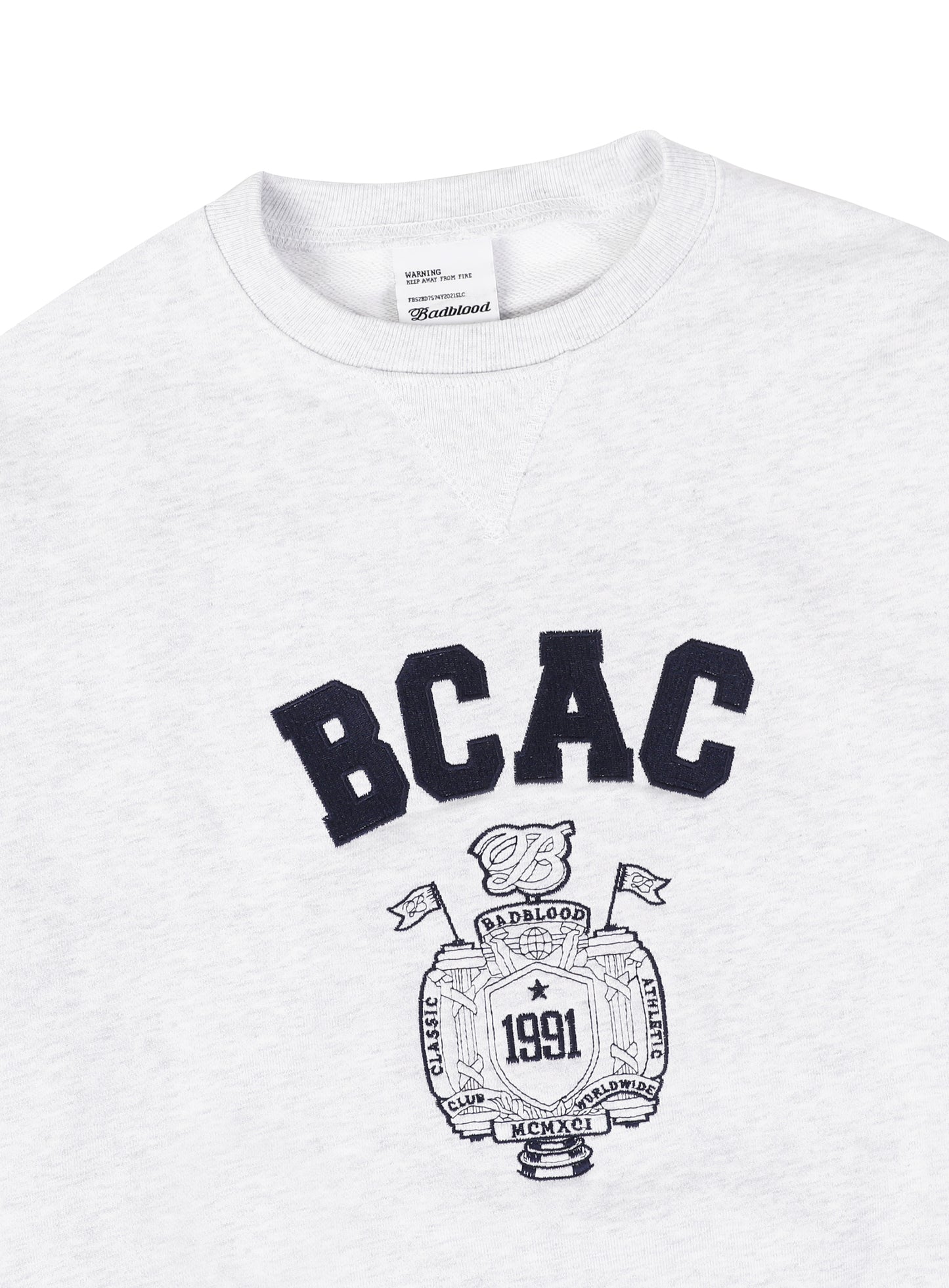BCAC Emblem Heavyweight Sweatshirt - Ash Gray