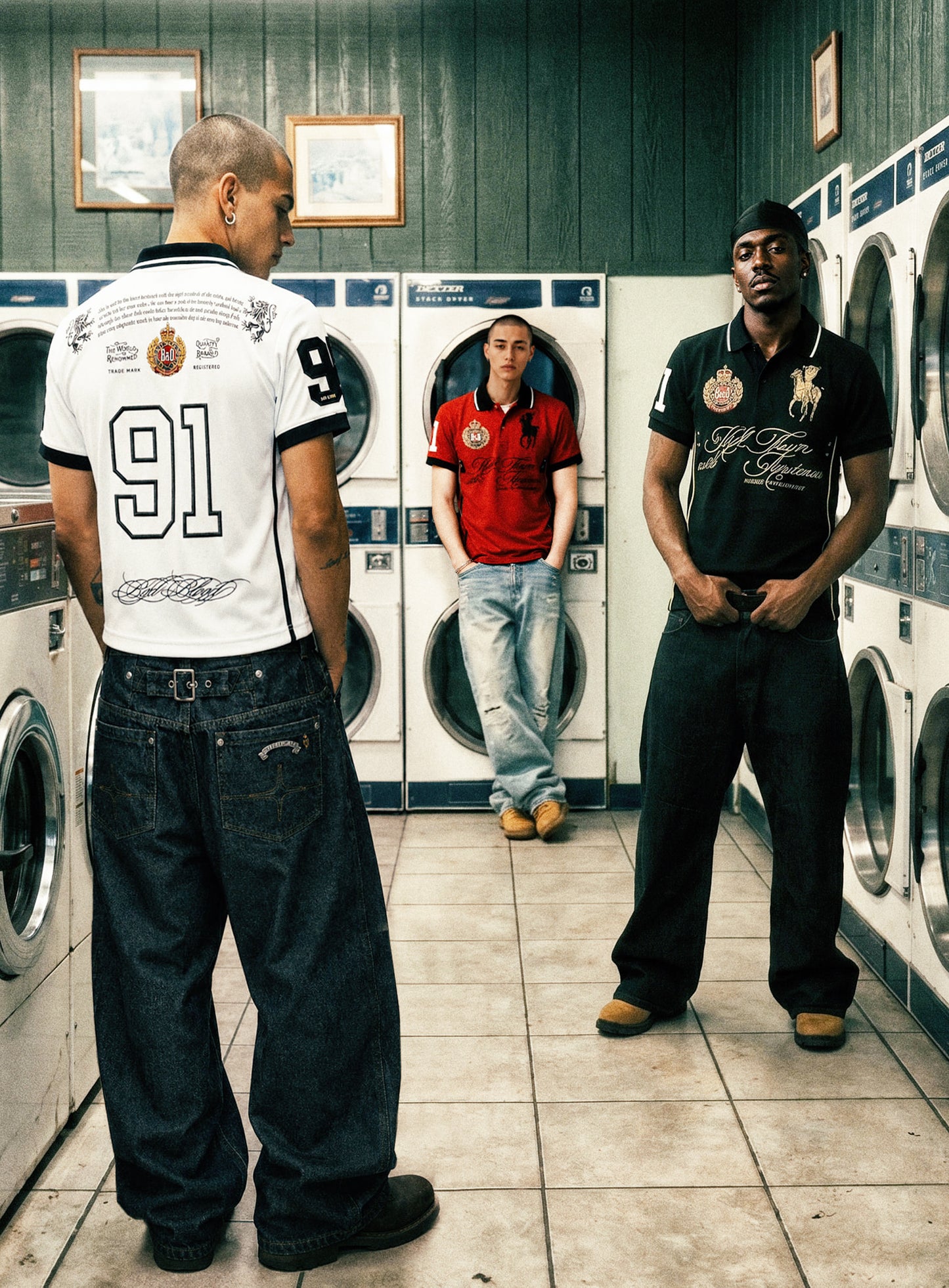 [w-tee26-201] Dark Classic 2 Heritage Polo - White