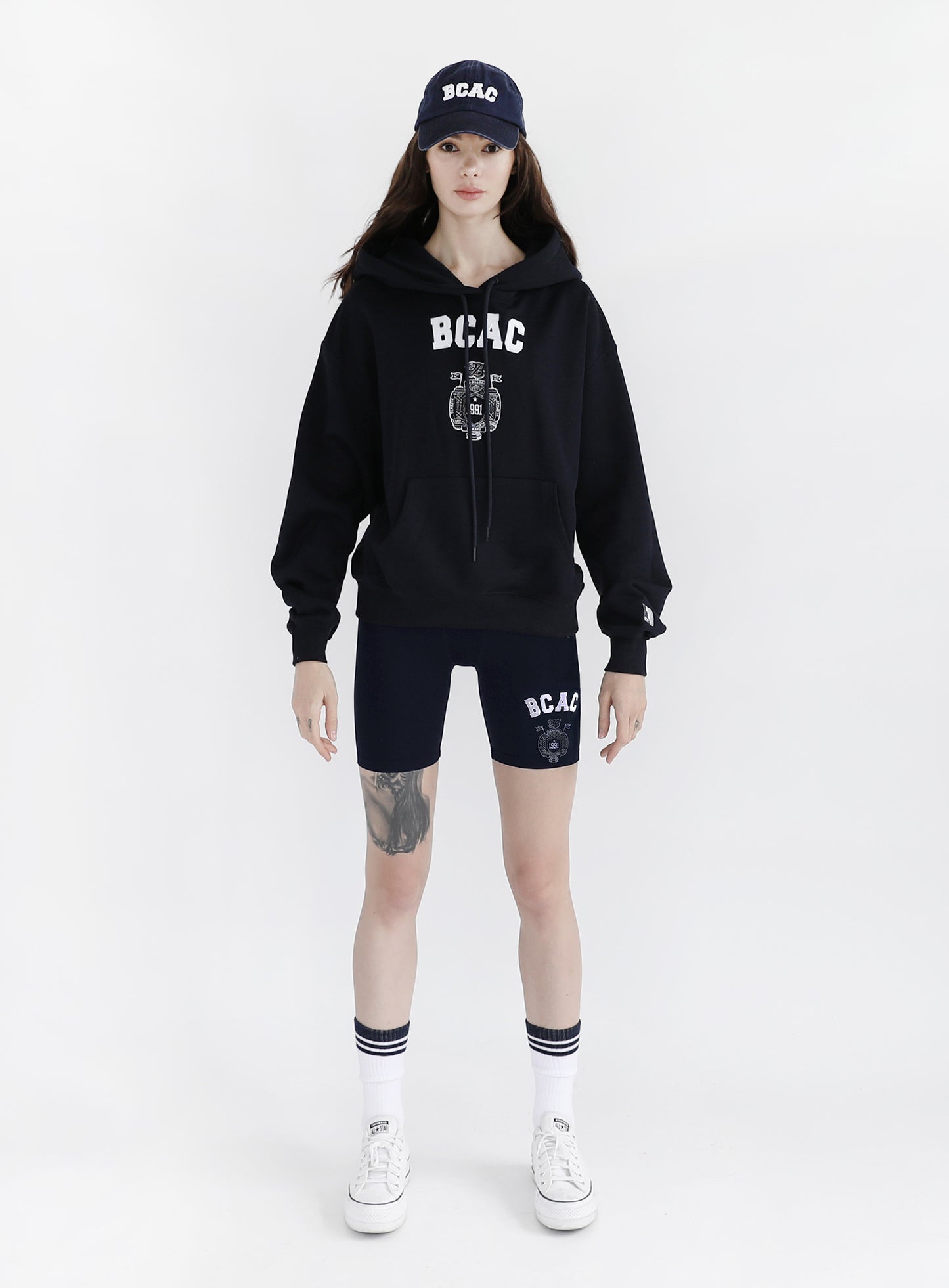 BCAC Emblem Heavyweight Hoodie - Navy