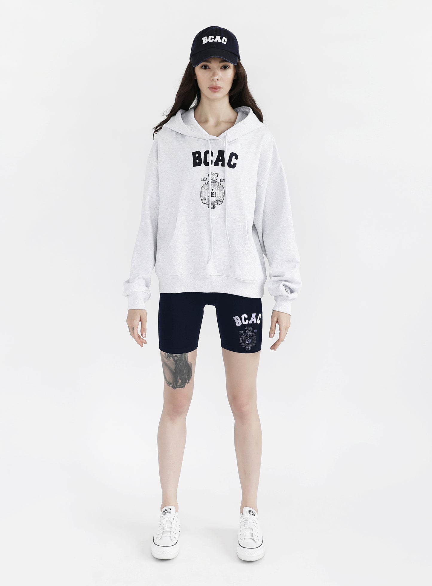 BCAC Emblem Heavyweight Hoodie - Ash Gray