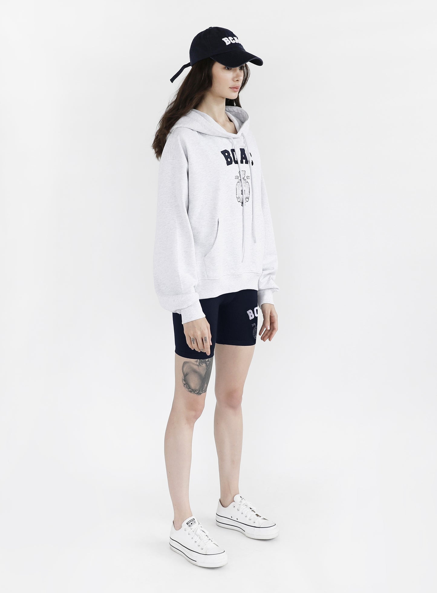BCAC Emblem Heavyweight Hoodie - Ash Gray
