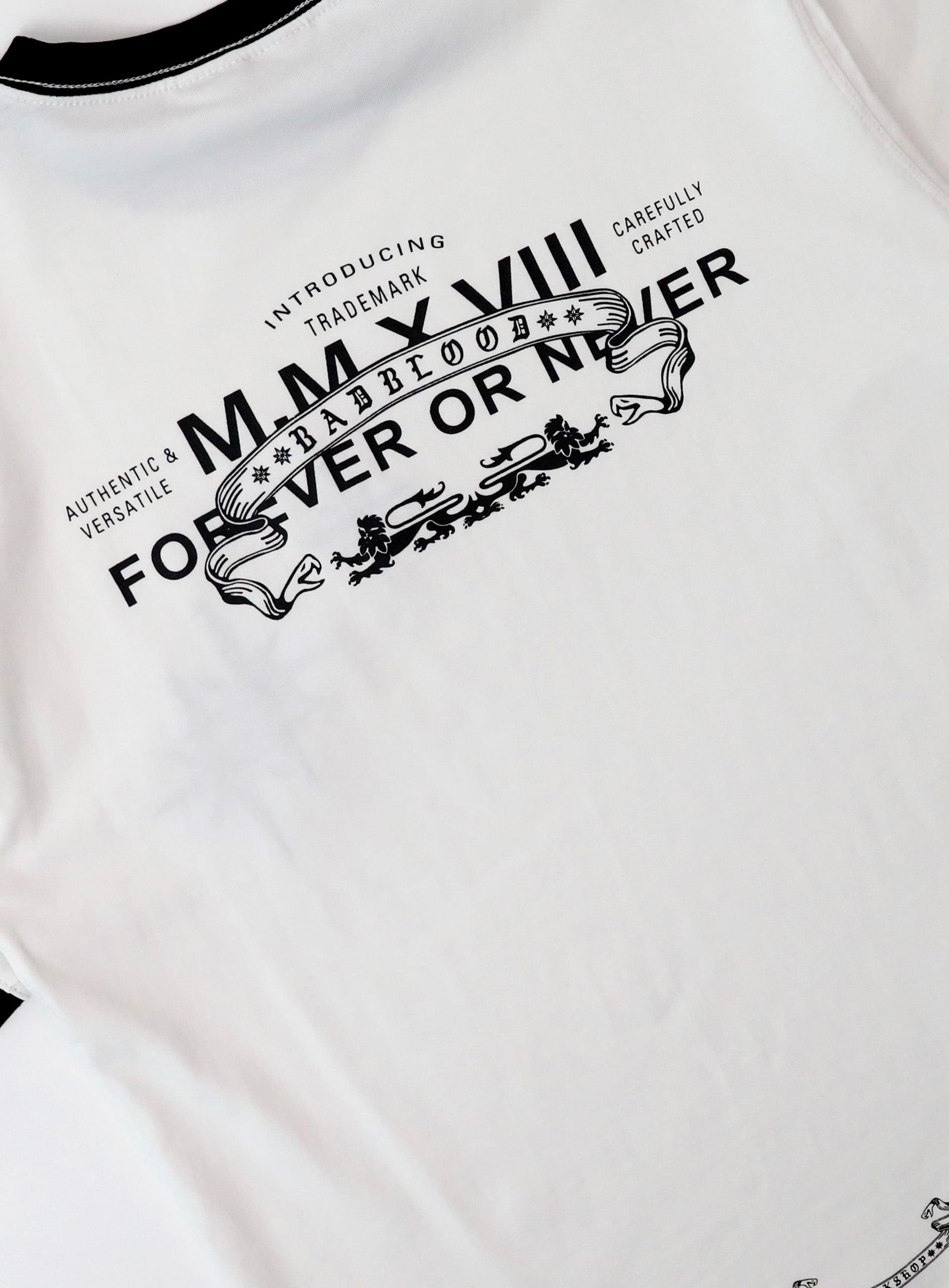 Cosmo Multi Patch Ringer T-Shirt - White – BADBLOOD TAIWAN
