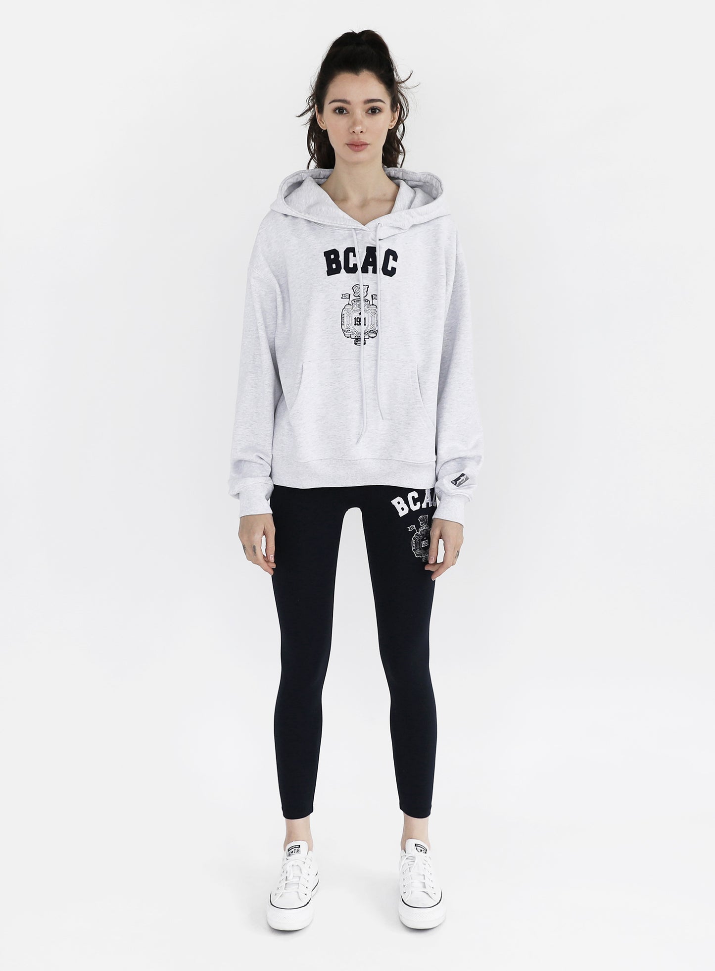 BCAC Emblem Heavyweight Hoodie - Ash Gray