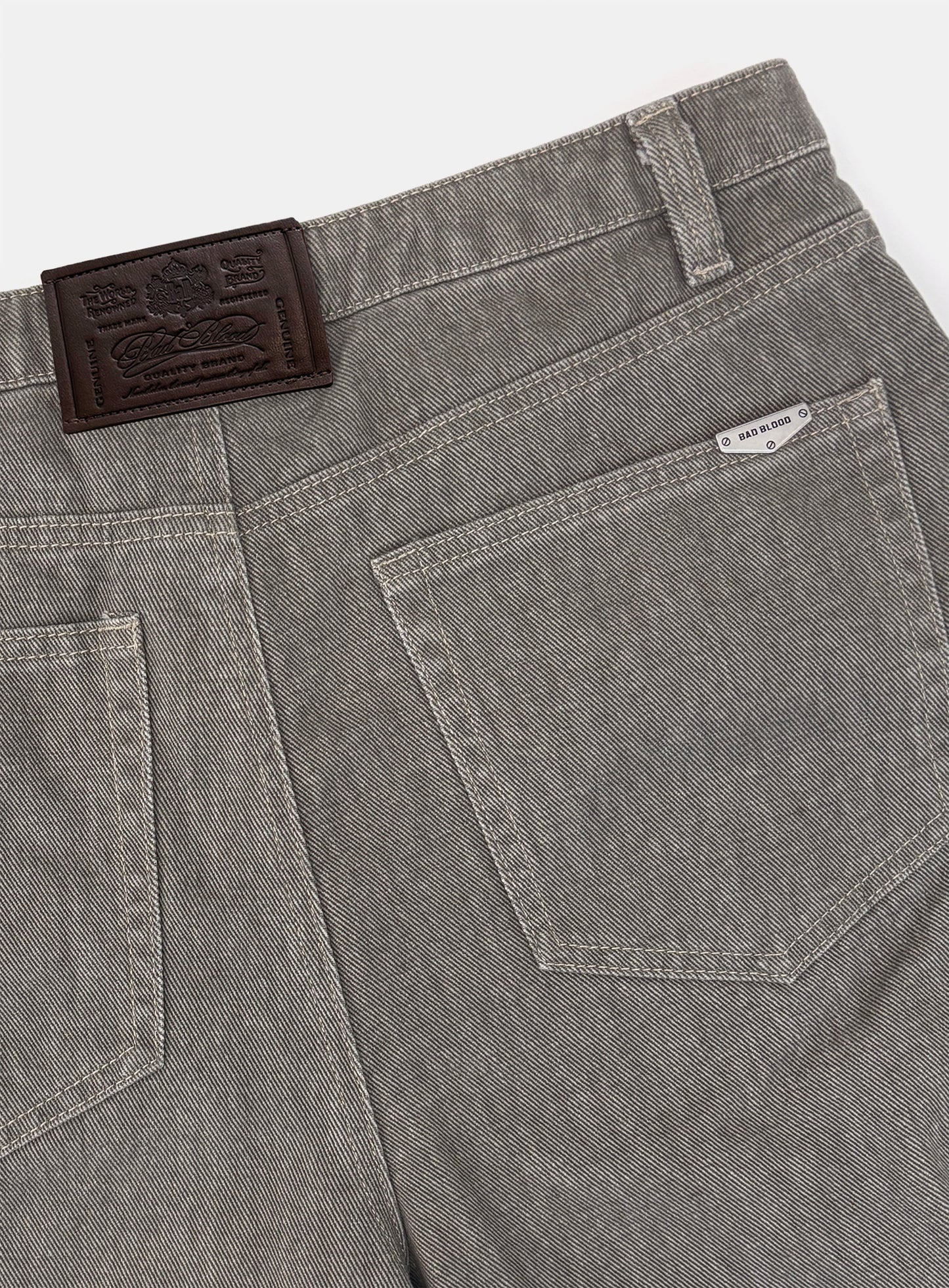 [w-pts26-045] 701 Semi Curved Fit Pants - Gray