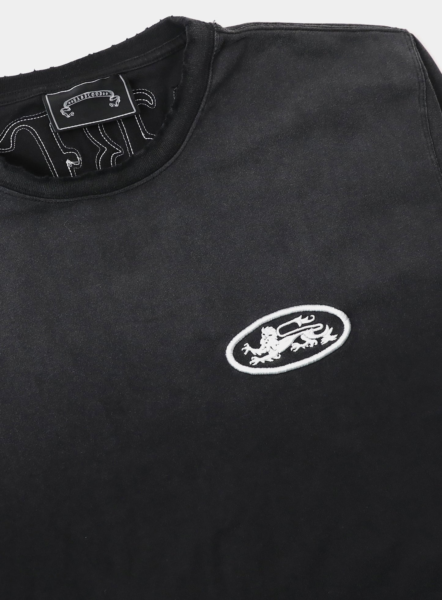 [w-tee25-197] Mystic Capsule Logo Patch Long Sleeve – Black