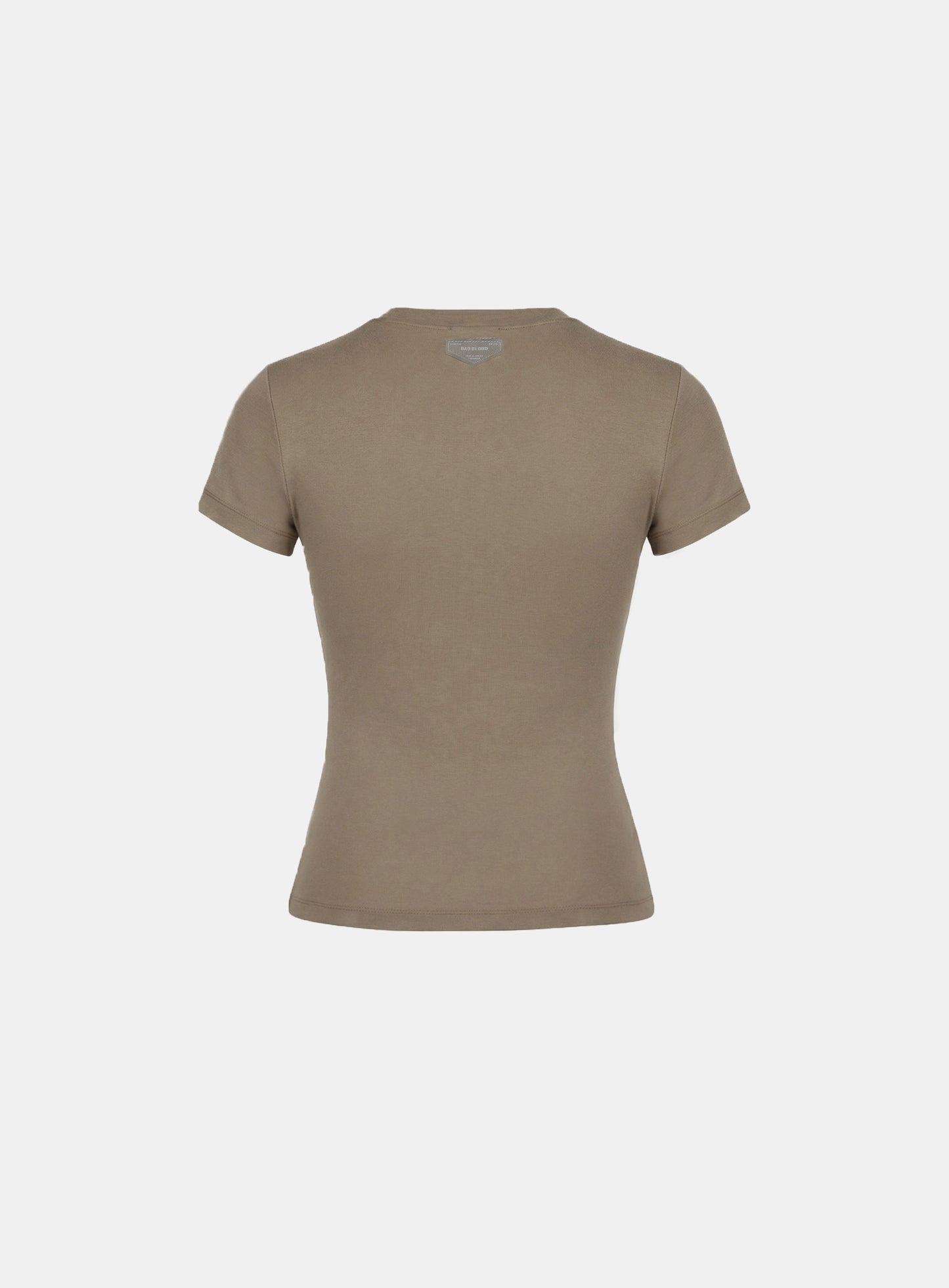 [w-tee26-053] BS Cotton Jersey Fitted Short Sleeve T-Shirt - Tobacco