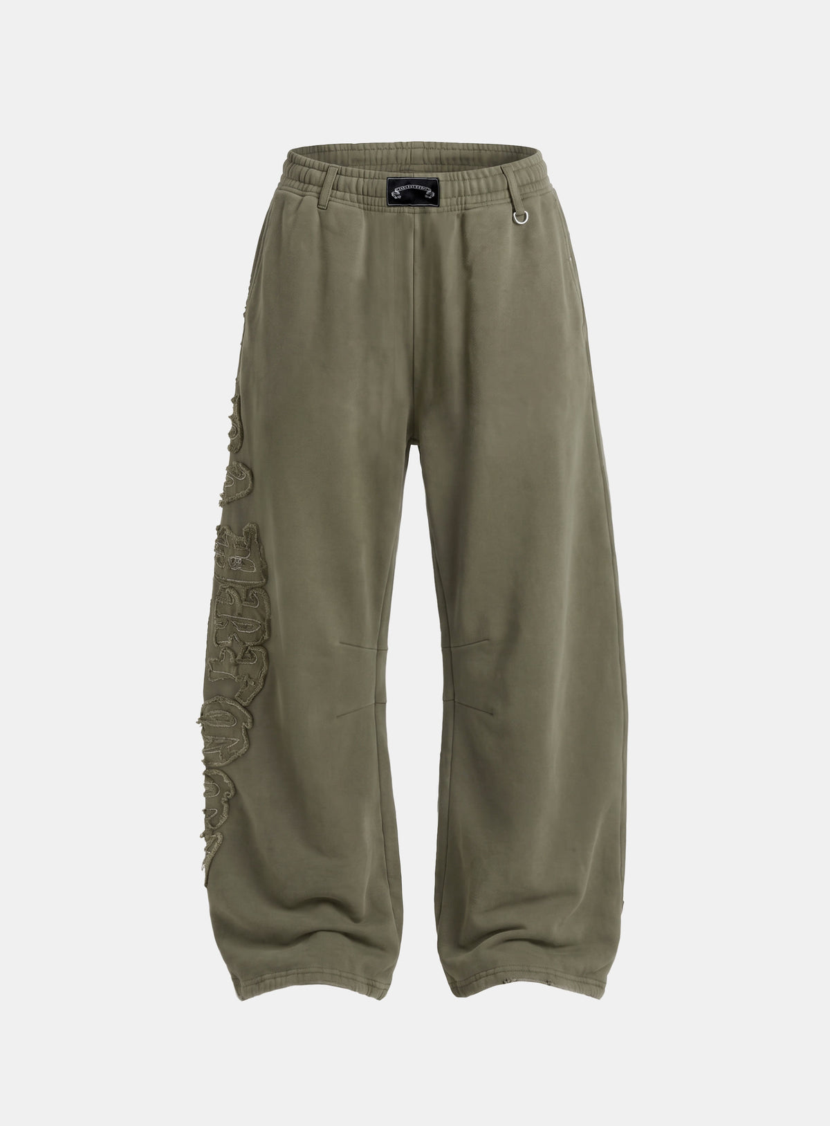 [w-pts26-129] Mystic Capsule Curved Bootcut Joggers – Military Green