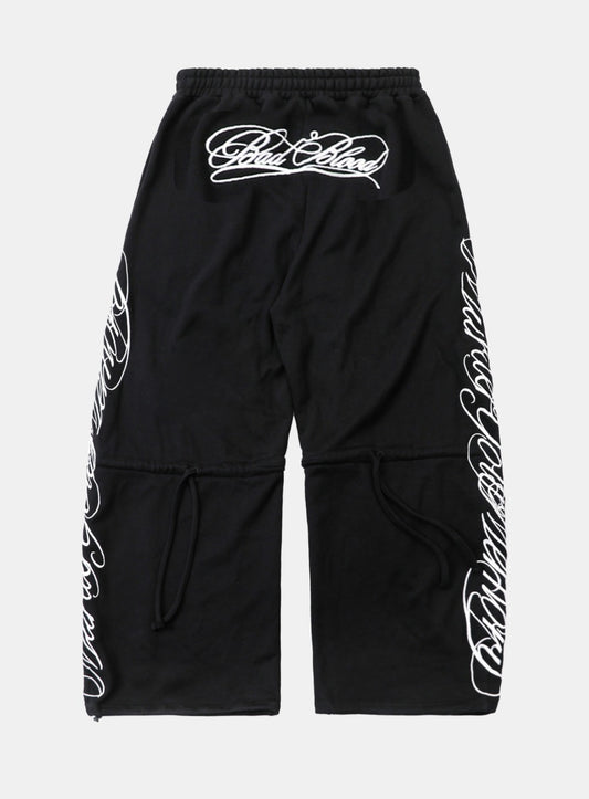 Dark Classic MYM 2-Way Curved Jogger Trousers - Black